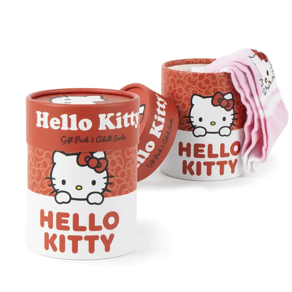 Hello Kitty paket 3 para odraslih nogavic fotografija izdelka