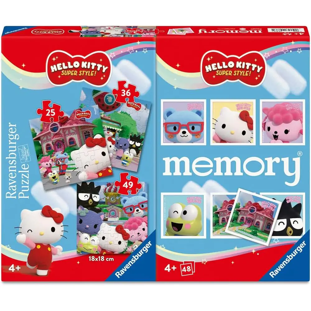 Hello Kitty 3 sestavljanke in spomin multipack fotografija izdelka