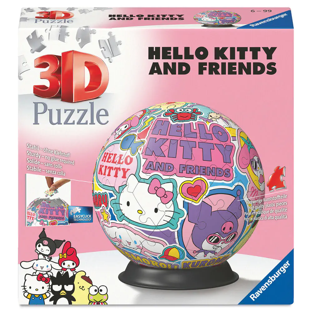 Hello Kitty 3D sestavljanka 72 kosov fotografija izdelka