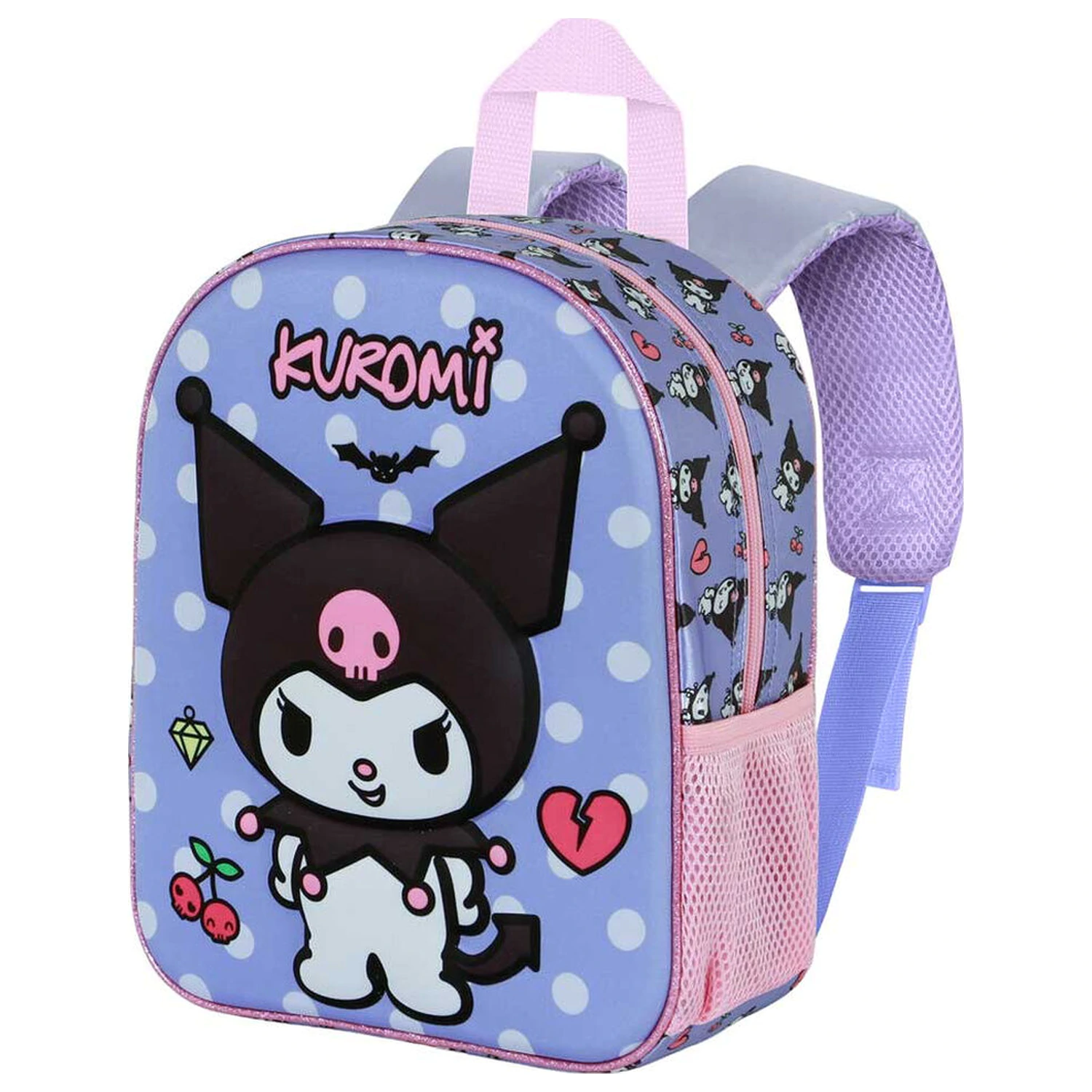Hello Kitty and Friends Kuromi Rebel 3D nahrbtnik 30 cm fotografija izdelka