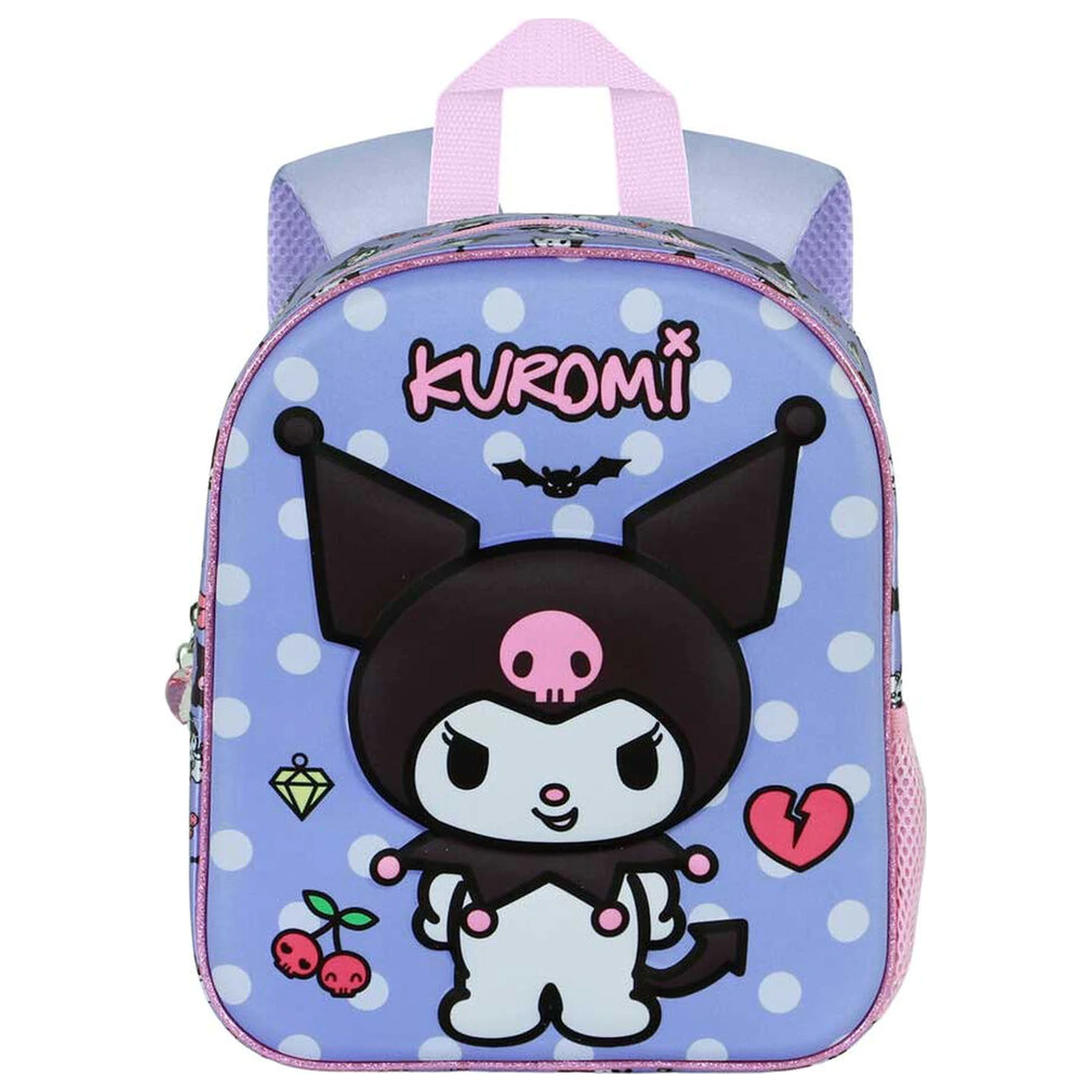 Hello Kitty and Friends Kuromi Rebel 3D nahrbtnik 30 cm fotografija izdelka