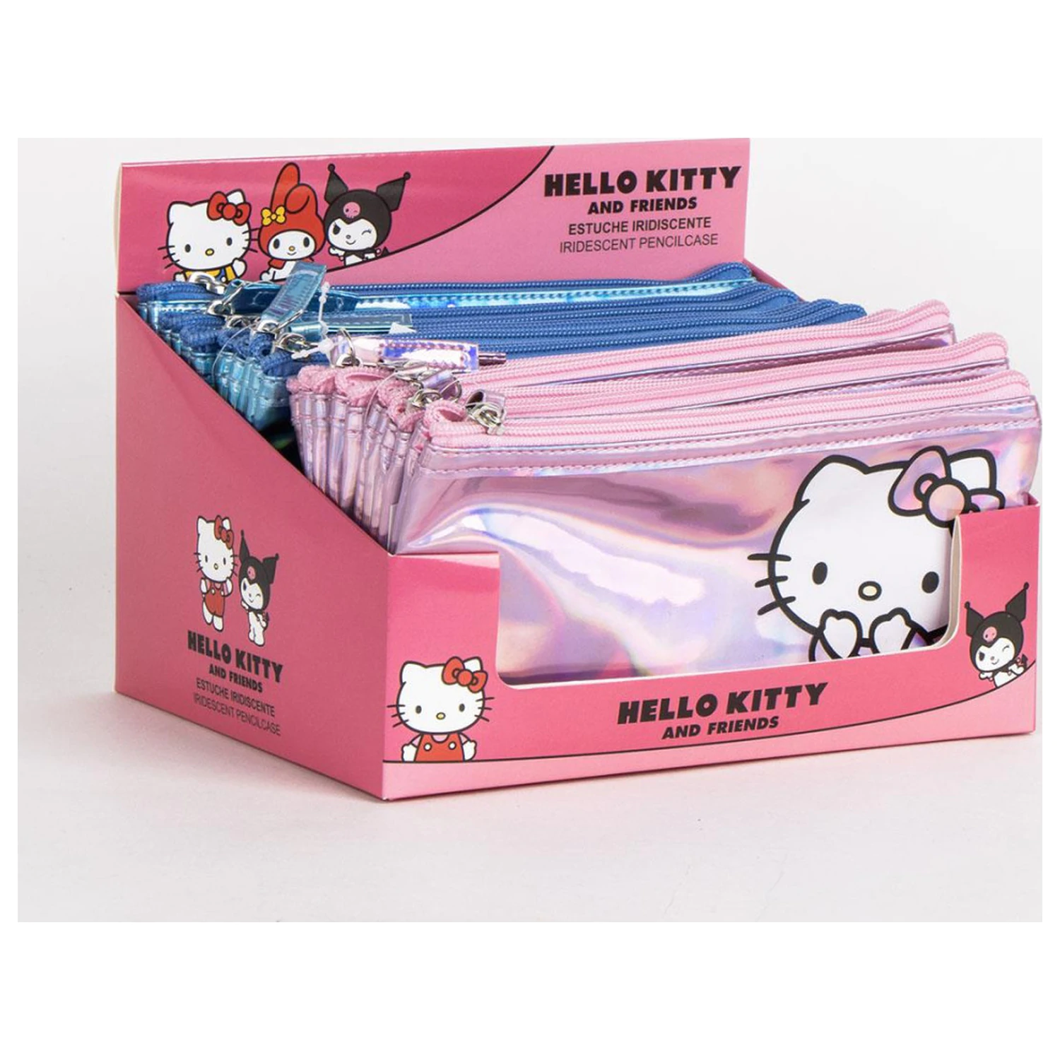 Hello Kitty Modra Iridescent Otroška toaletna torbica, peresnica fotografija izdelka