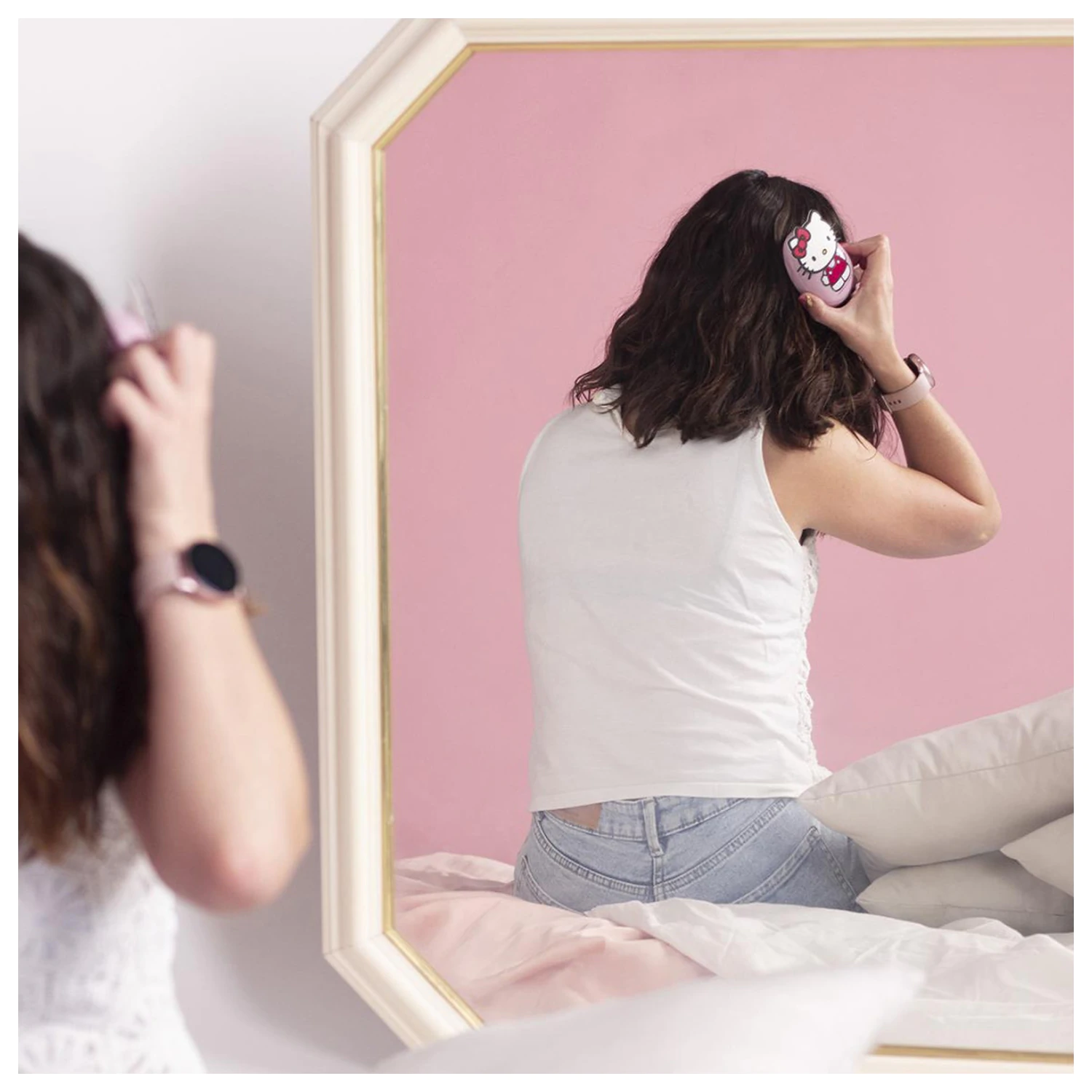 Hello Kitty Detangler 3D krtača za lase, glavnik 9 cm fotografija izdelka