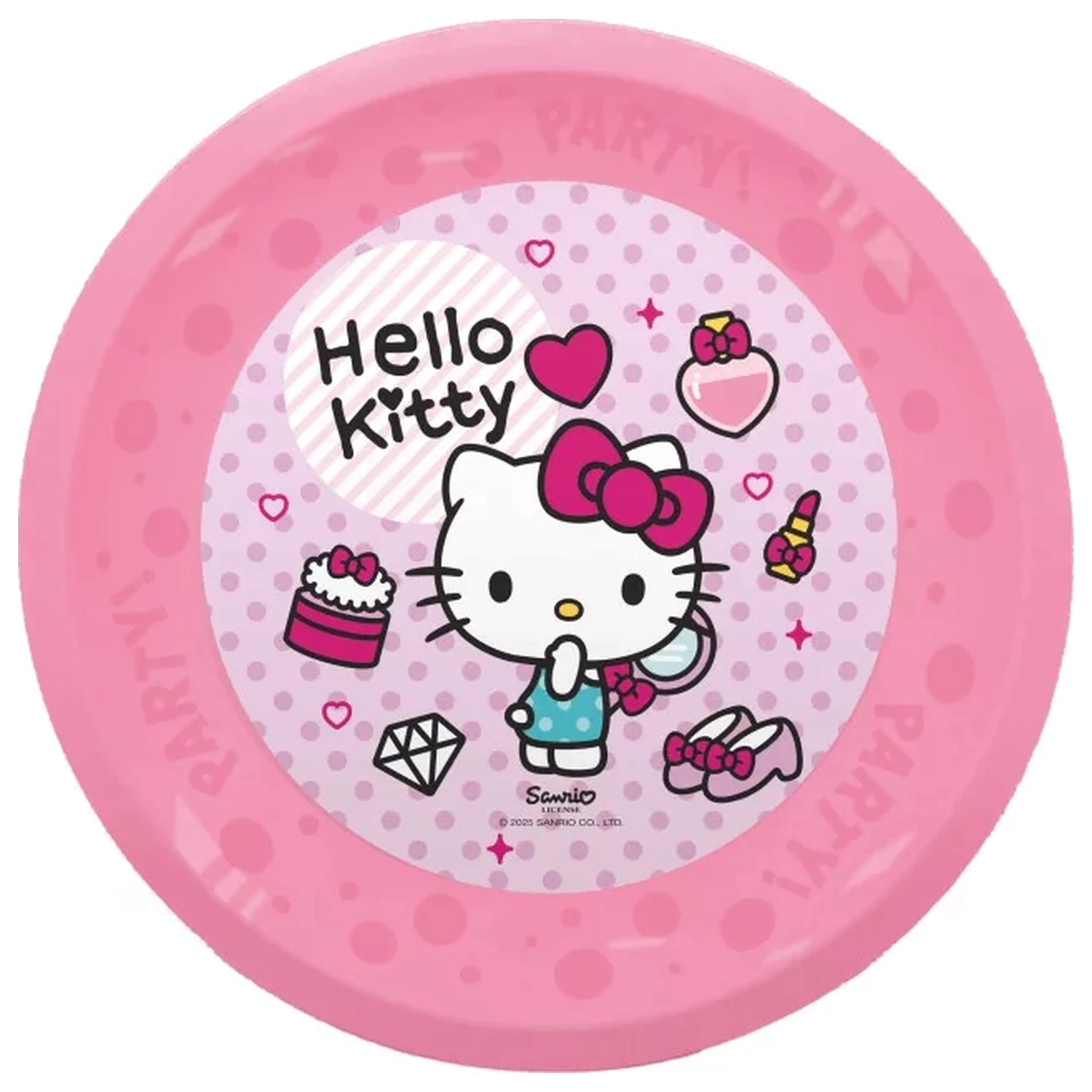 Hello Kitty Fashion micro premium plastični ploščati krožnik 4-delni set 21 cm fotografija izdelka