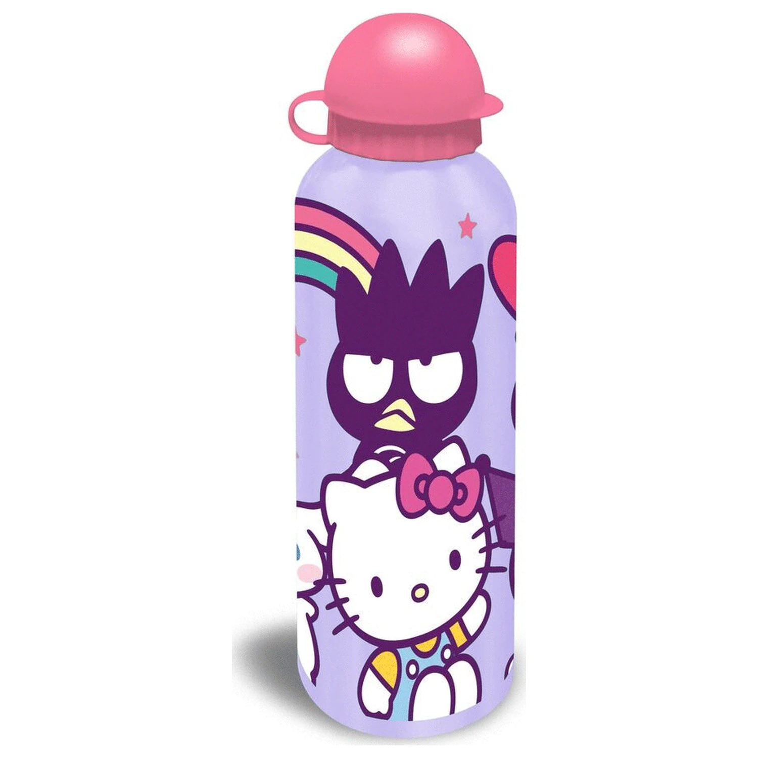 Hello Kitty and Friends Rainbow aluminijasta steklenička za vodo s pokrovom za pitje 500 ml fotografija izdelka