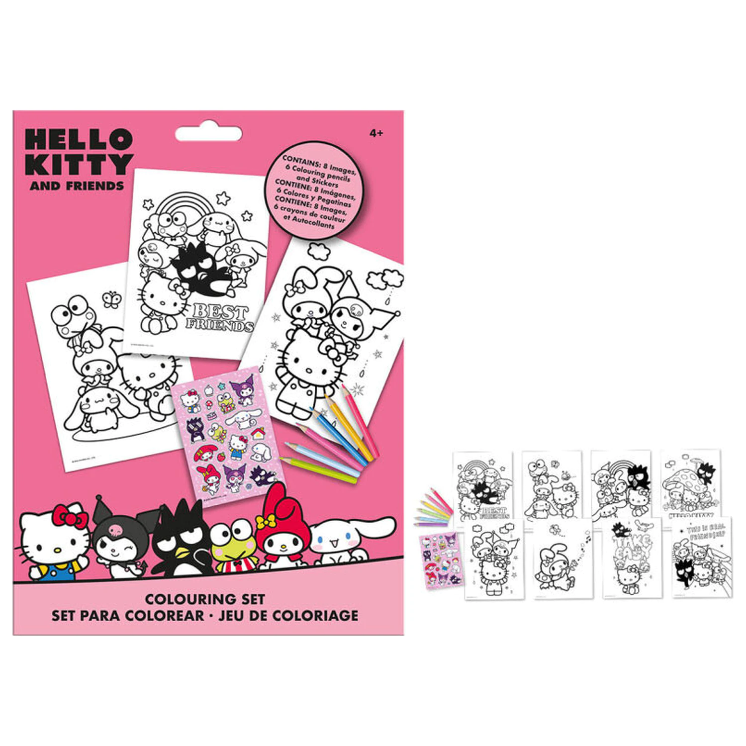 Hello Kitty and Friends Komplet za barvanje z nalepkami fotografija izdelka