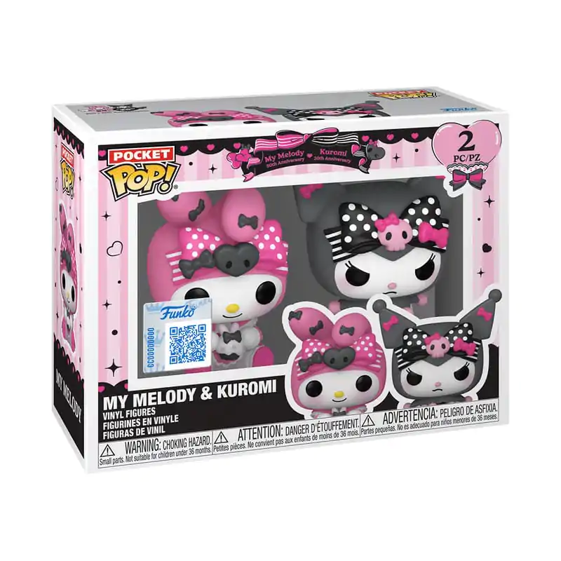Hello Kitty Funko POP! dvojni paket vinilnih obeskov za ključe My Melody & Kuromi 4 cm fotografija izdelka