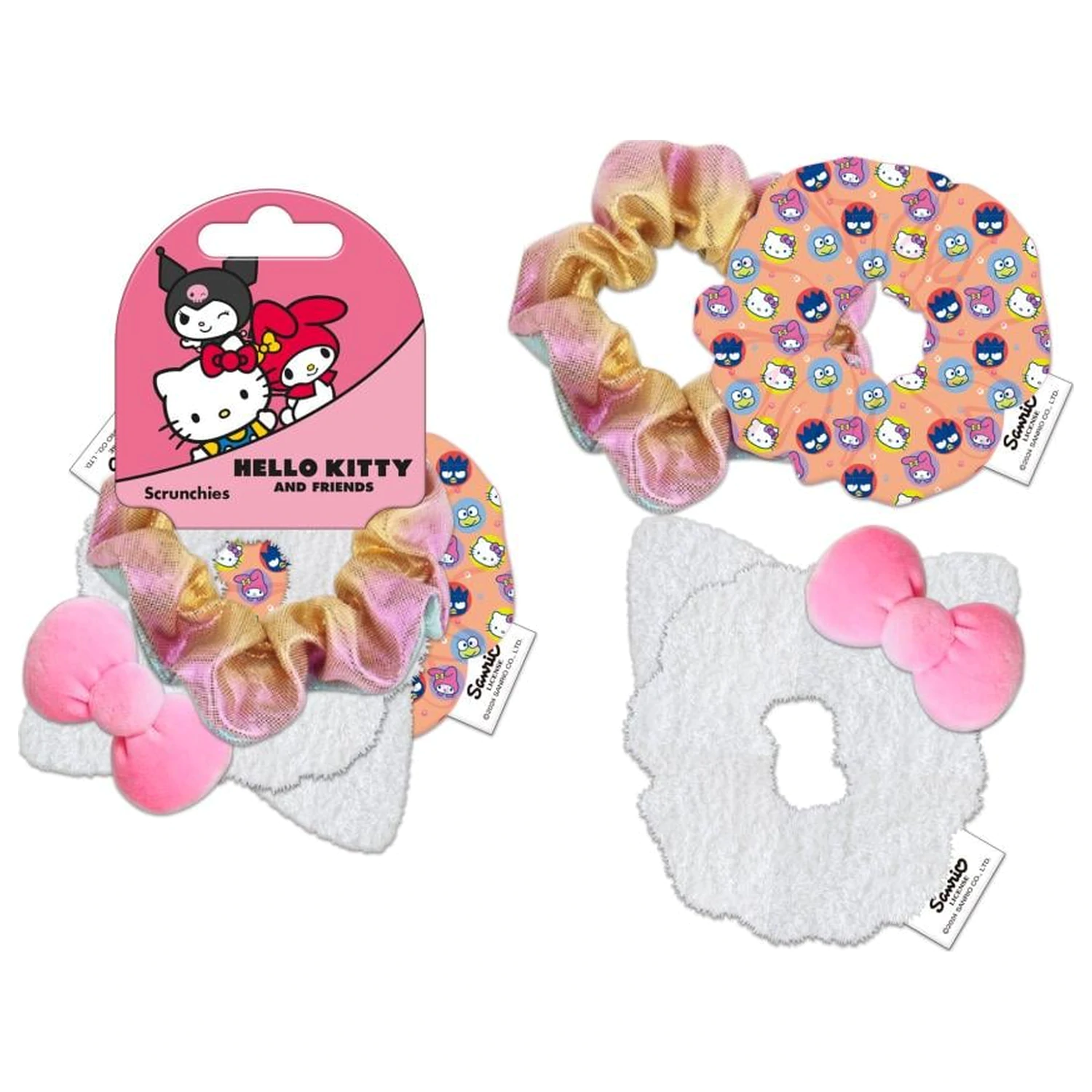 Hello Kitty Dodatki za lase "Scrunchies" 3 kosi fotografija izdelka
