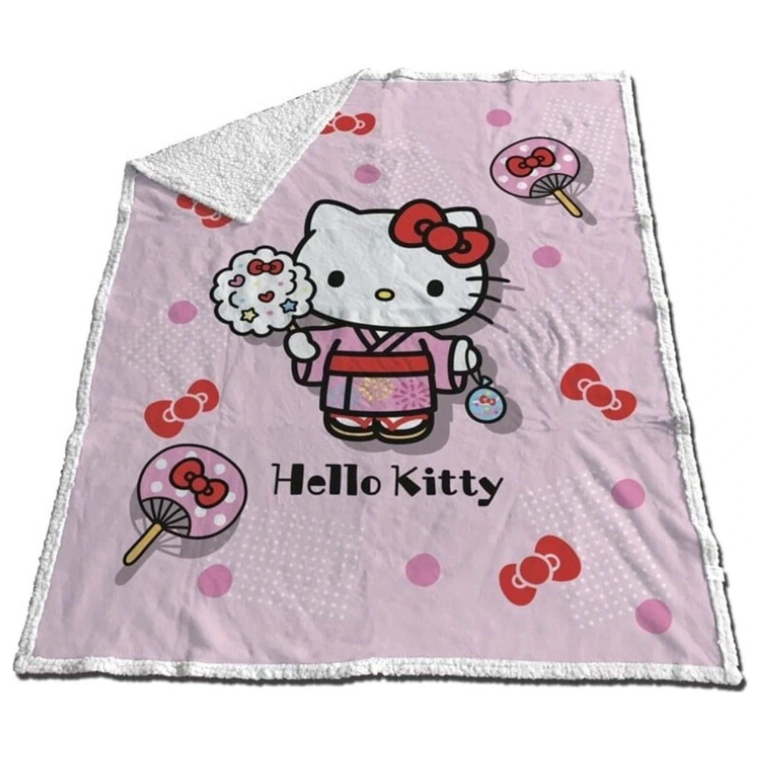 Hello Kitty Hello Kitty "Kimono" Sherpa odeja 130x170cm fotografija izdelka