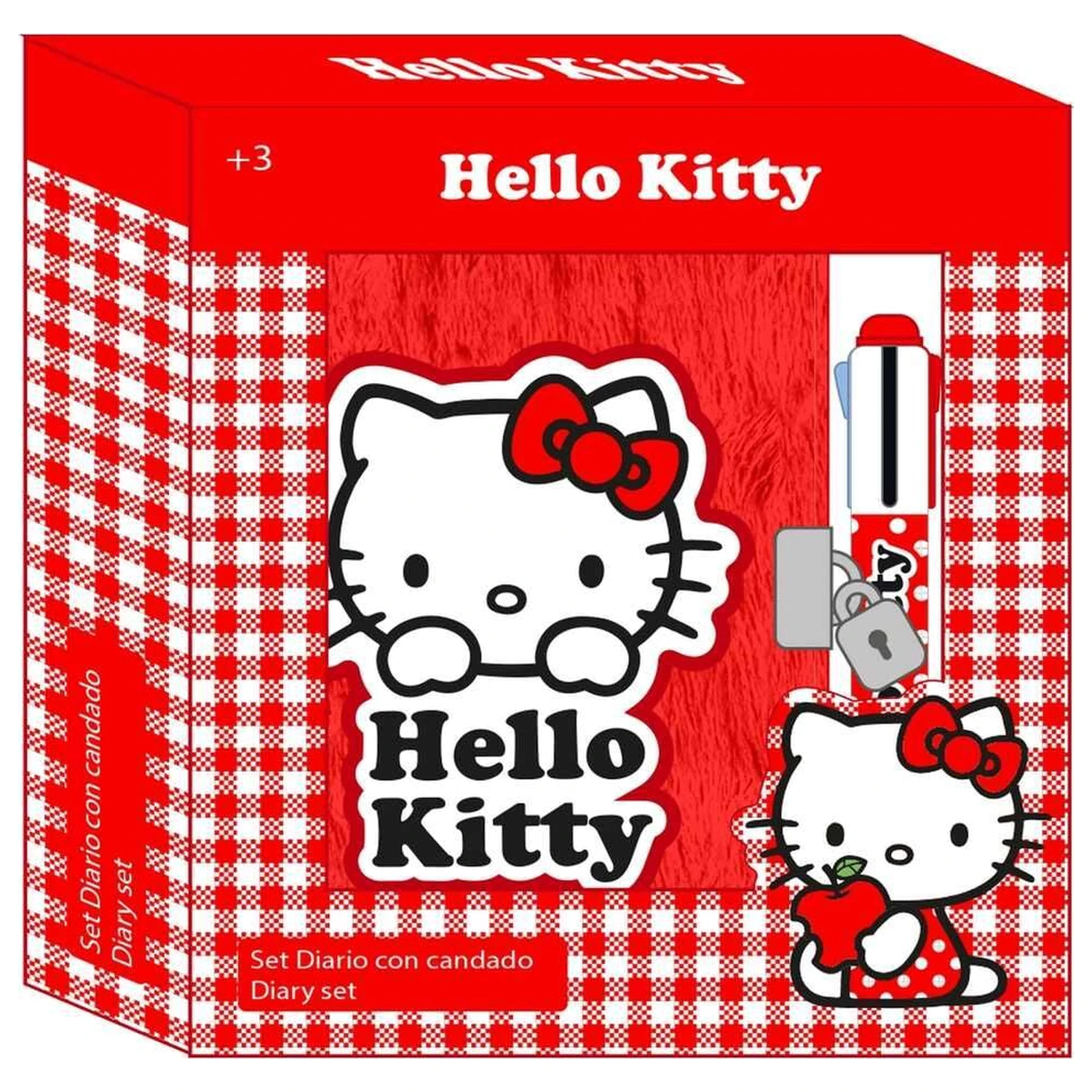 Hello Kitty Dnevnik + 4-barvno pisalo fotografija izdelka