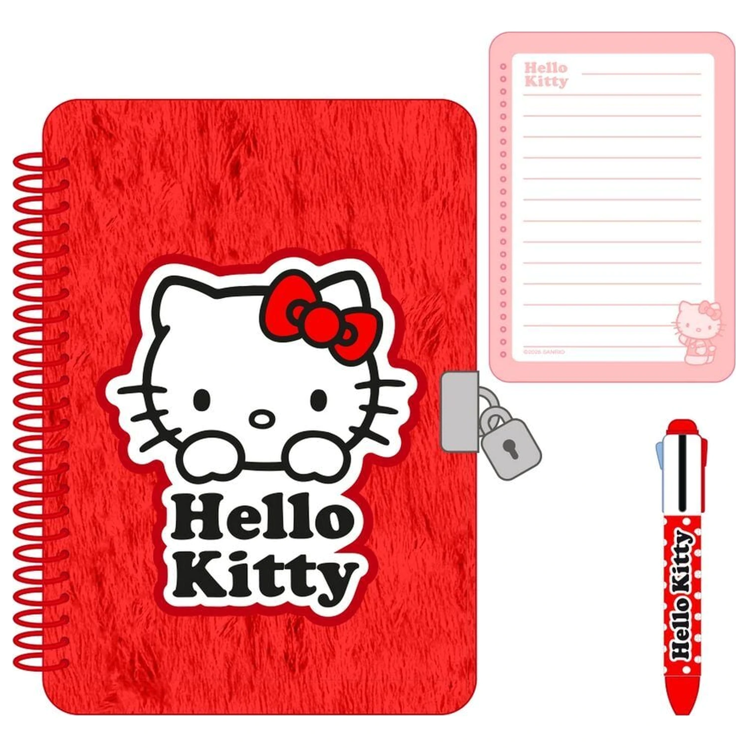 Hello Kitty Dnevnik + 4-barvno pisalo fotografija izdelka