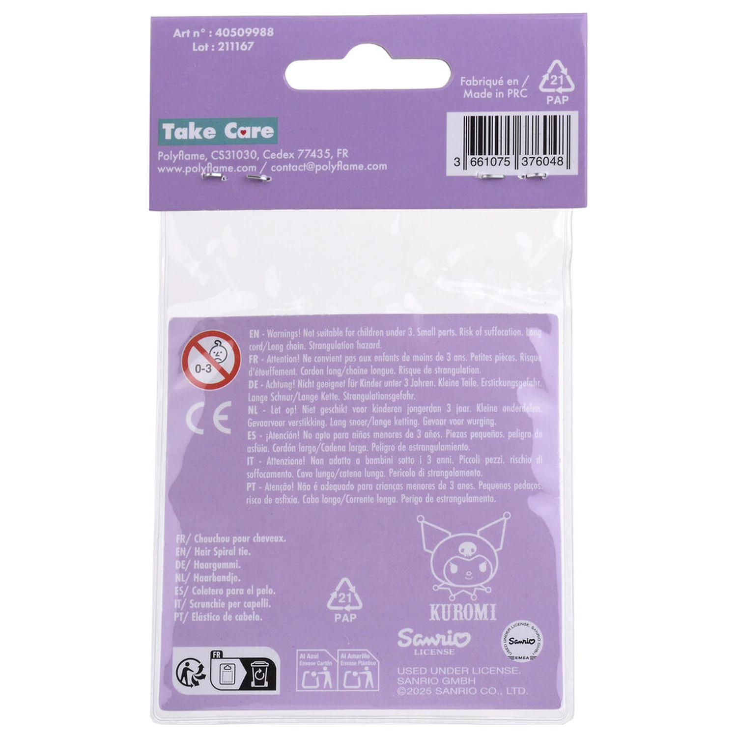 Hello Kitty Kuromi paket 2 gumic za lase fotografija izdelka