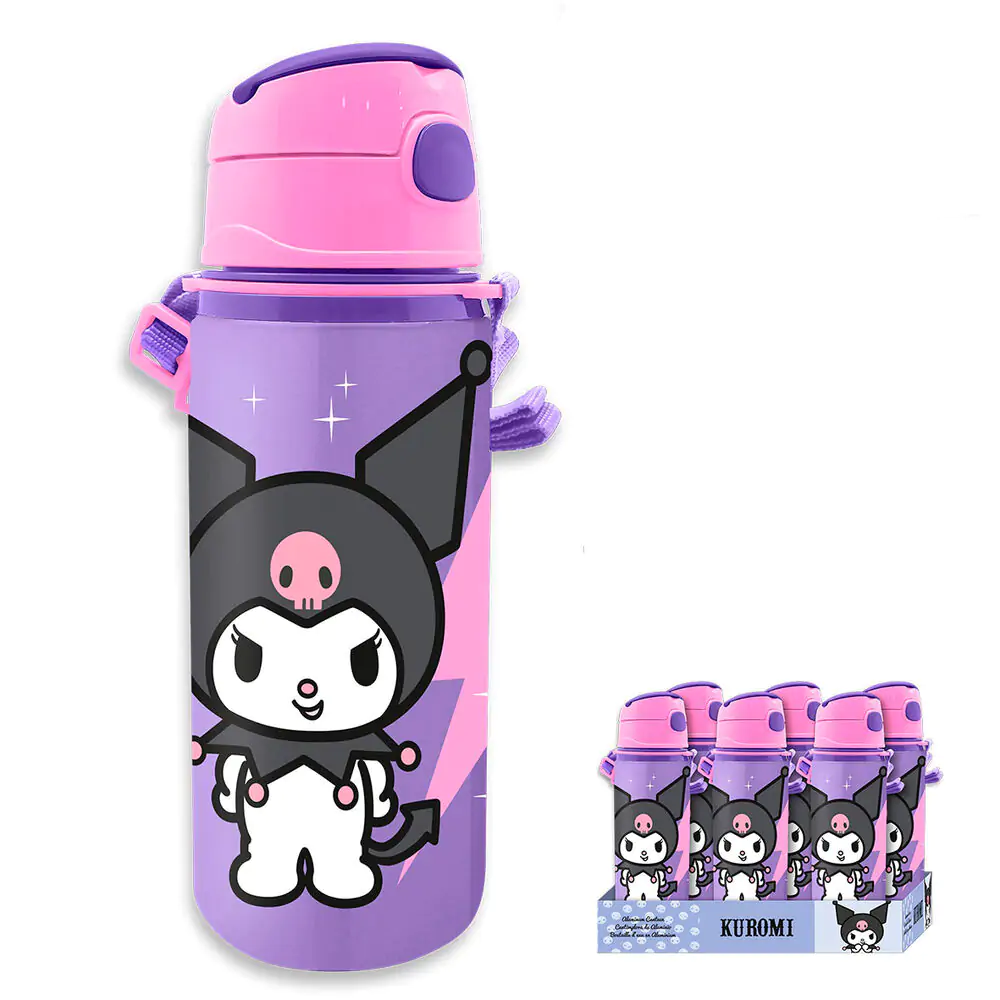 Hello Kitty Kuromi aluminijasta steklenica 600 ml fotografija izdelka