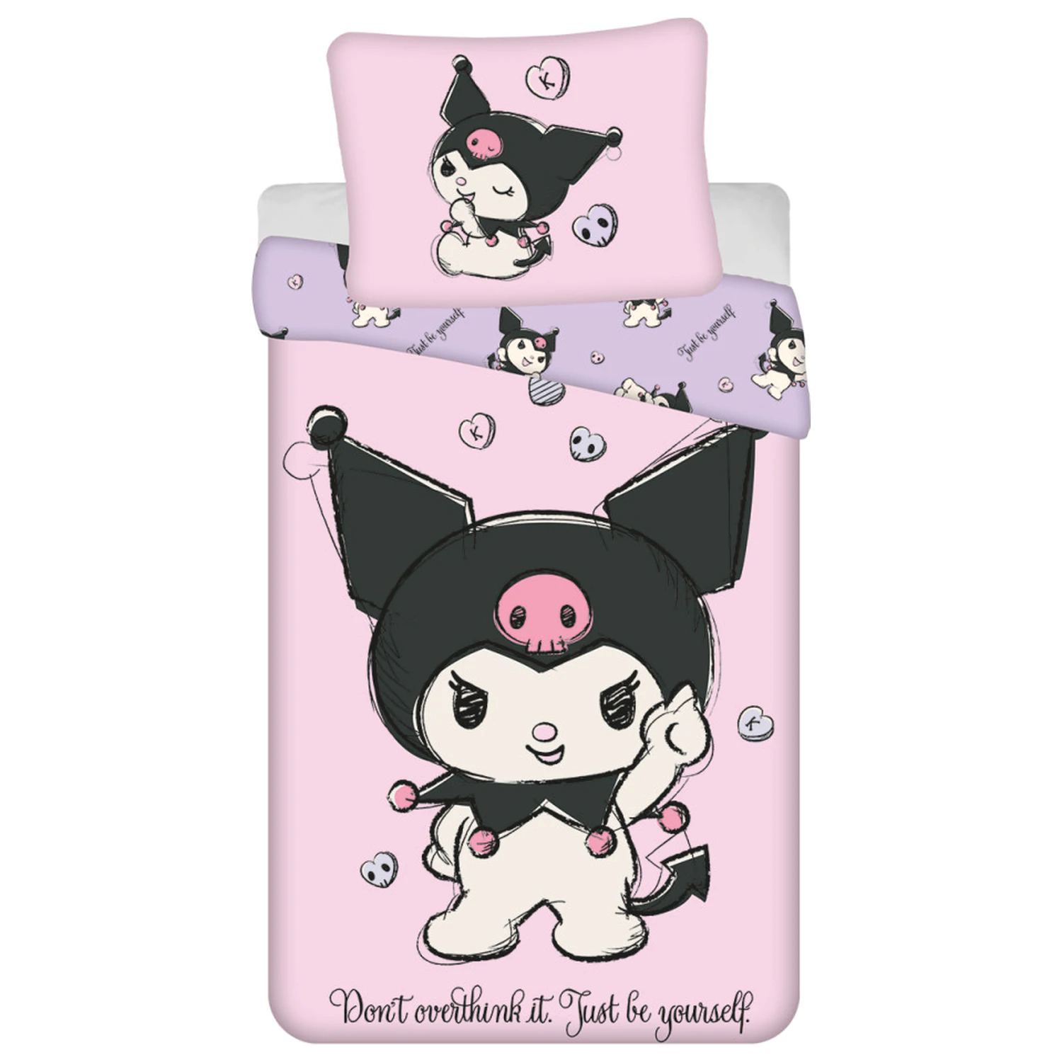 Hello Kitty Kuromi Bodi Svoj Povodec za prešito odejo fotografija izdelka