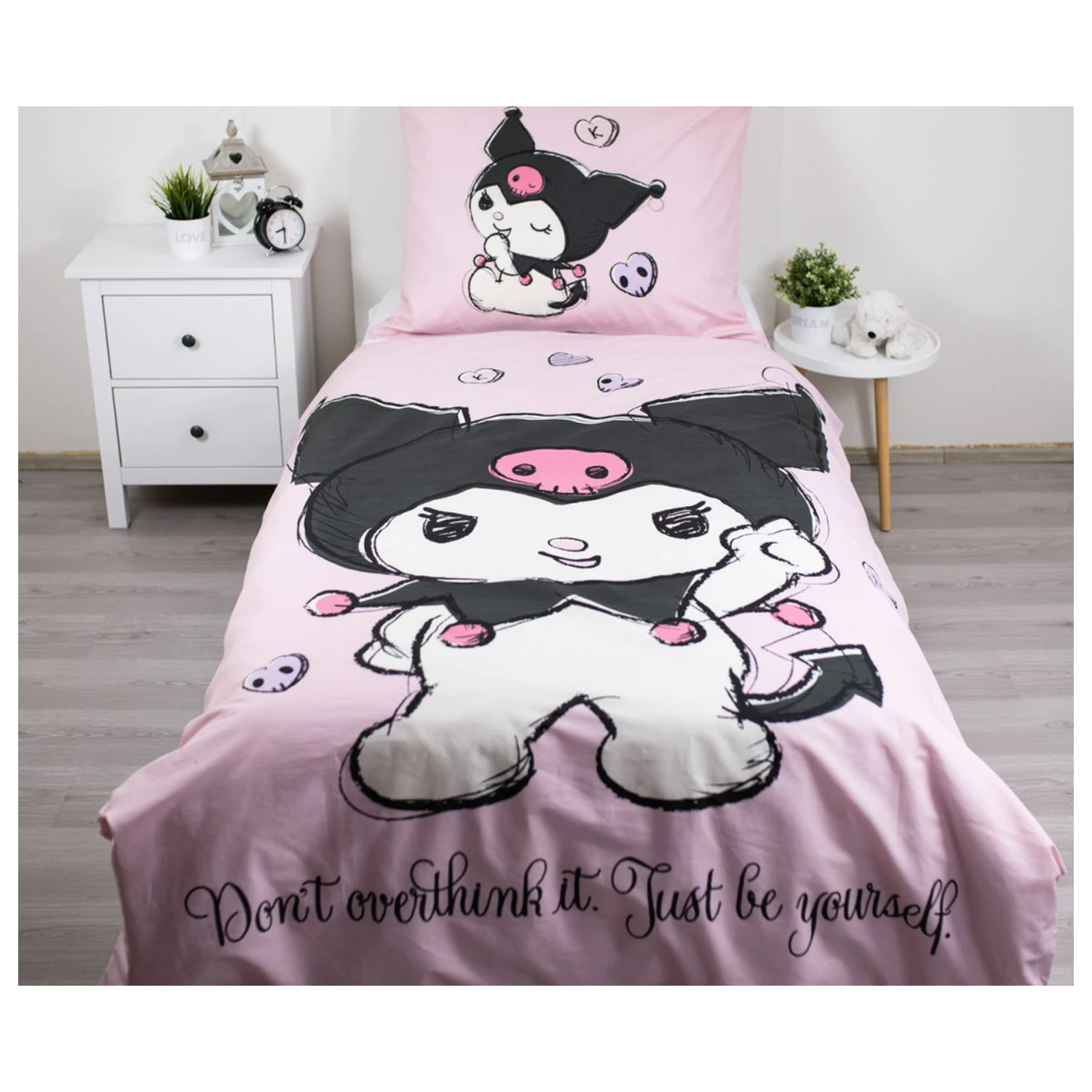 Hello Kitty Kuromi Bodi Svoj Povodec za prešito odejo fotografija izdelka