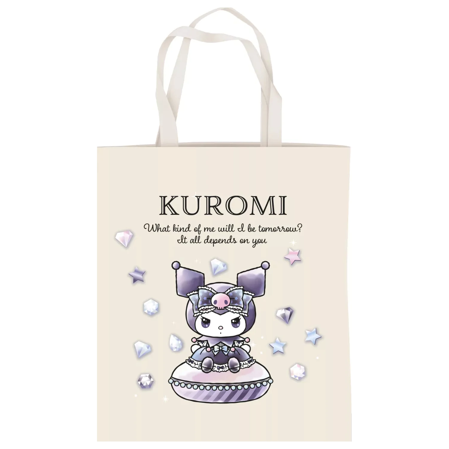 Hello Kitty Kuromi Diamond torba iz platna, nakupovalna torba 44 cm fotografija izdelka