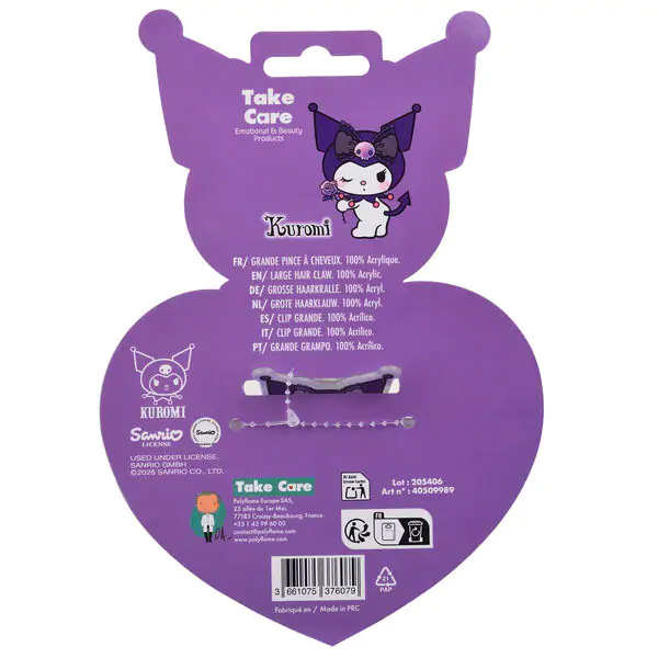 Hello Kitty Kuromi premium lasna sponka fotografija izdelka
