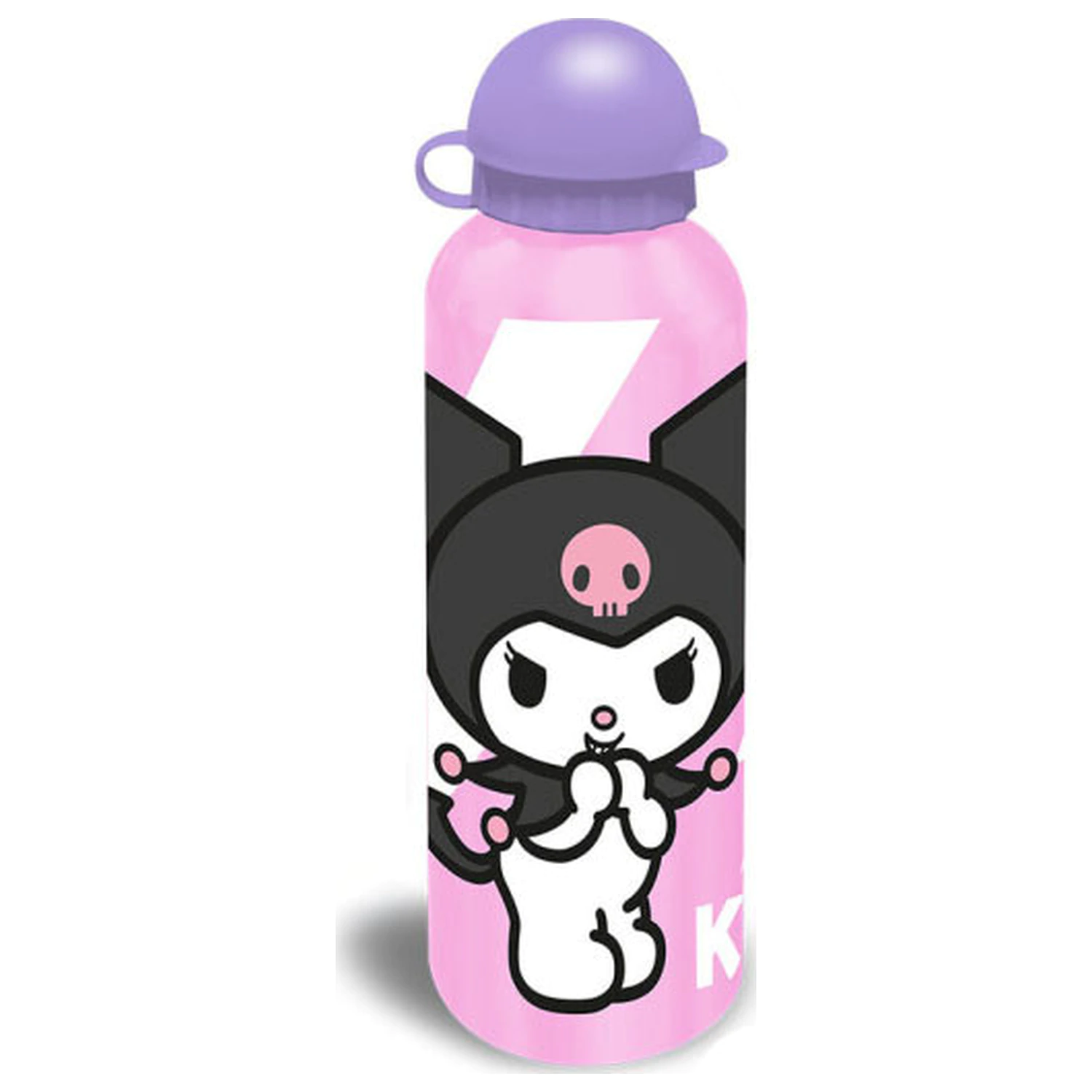 Hello Kitty Kuromi Pink aluminijasta plastenka za pitje s pokrovčkom 500 ml fotografija izdelka