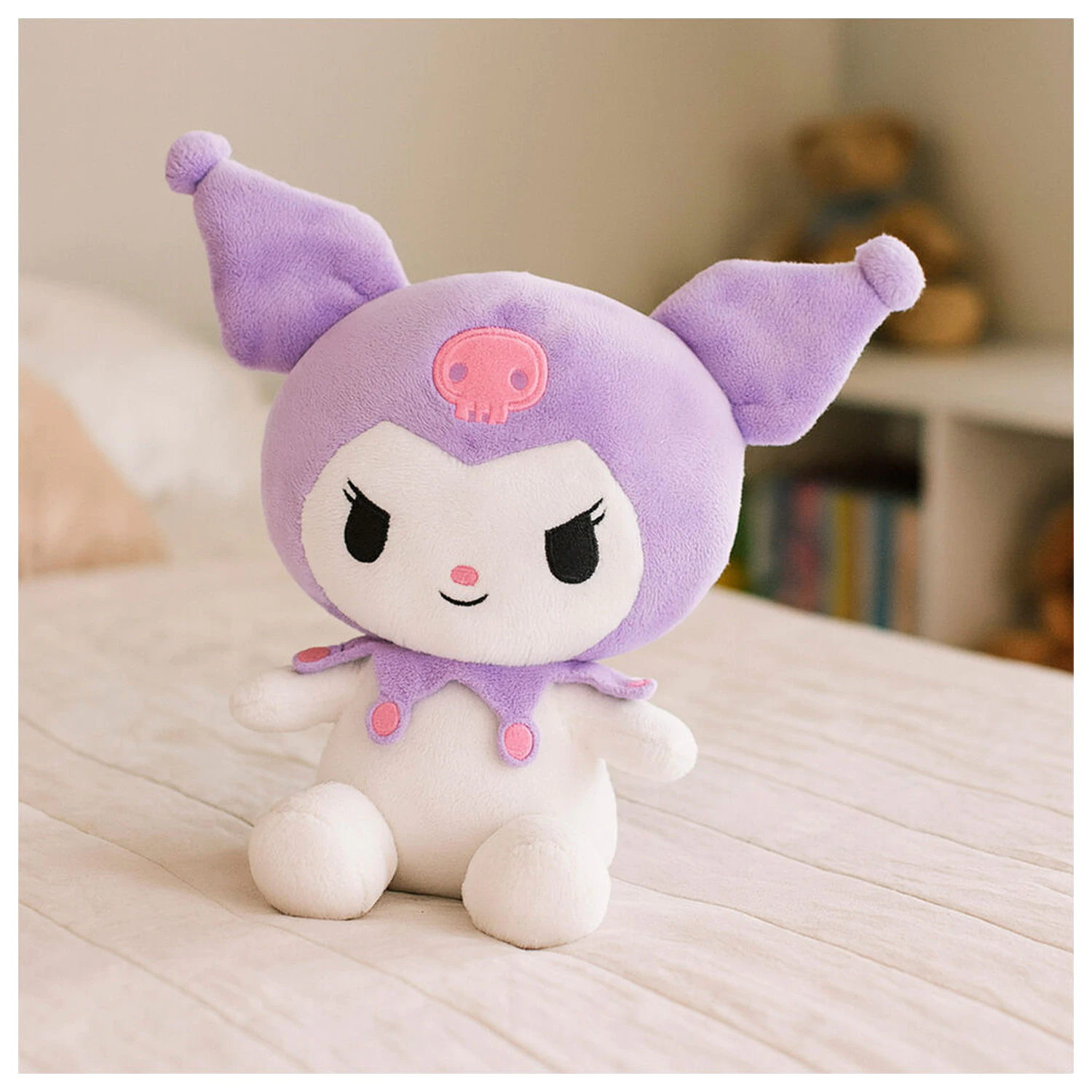 Hello Kitty Kuromi plišasta igrača 19,5 cm fotografija izdelka