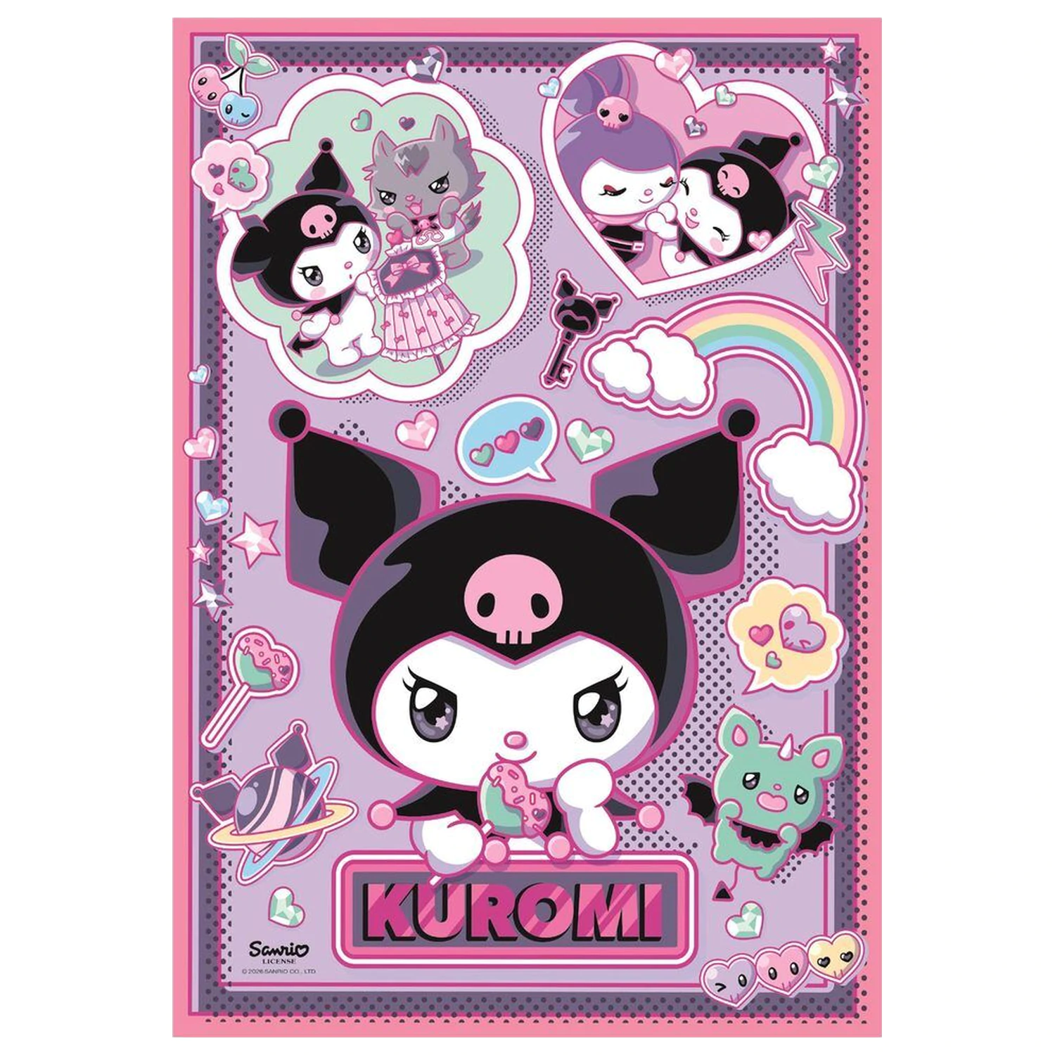 Hello Kitty Kuromi sestavljanka 1000 kosov fotografija izdelka