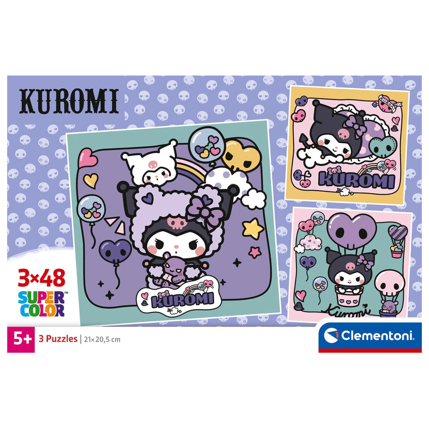 Hello Kitty Kuromi sestavljanka 3x48 kosov fotografija izdelka