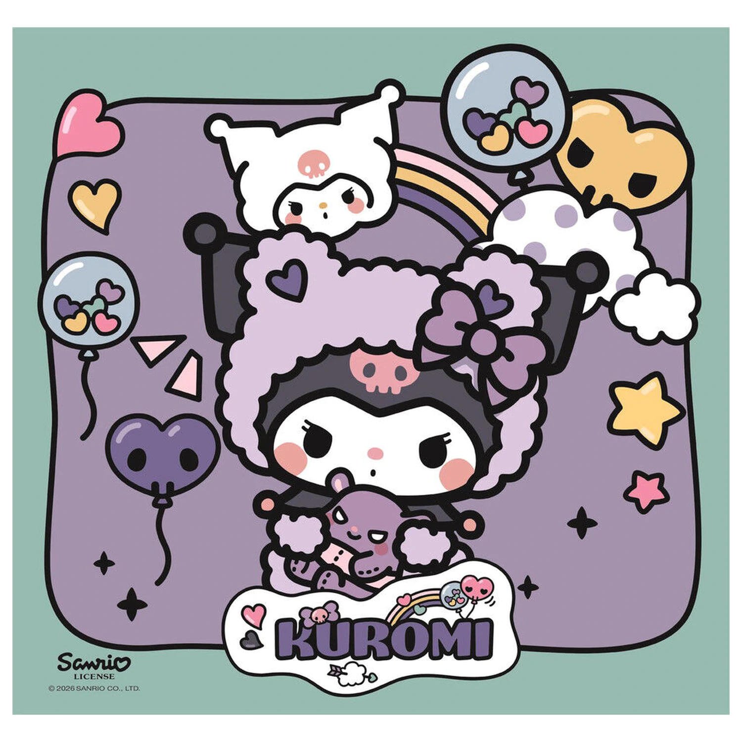 Hello Kitty Kuromi sestavljanka 3x48 kosov fotografija izdelka