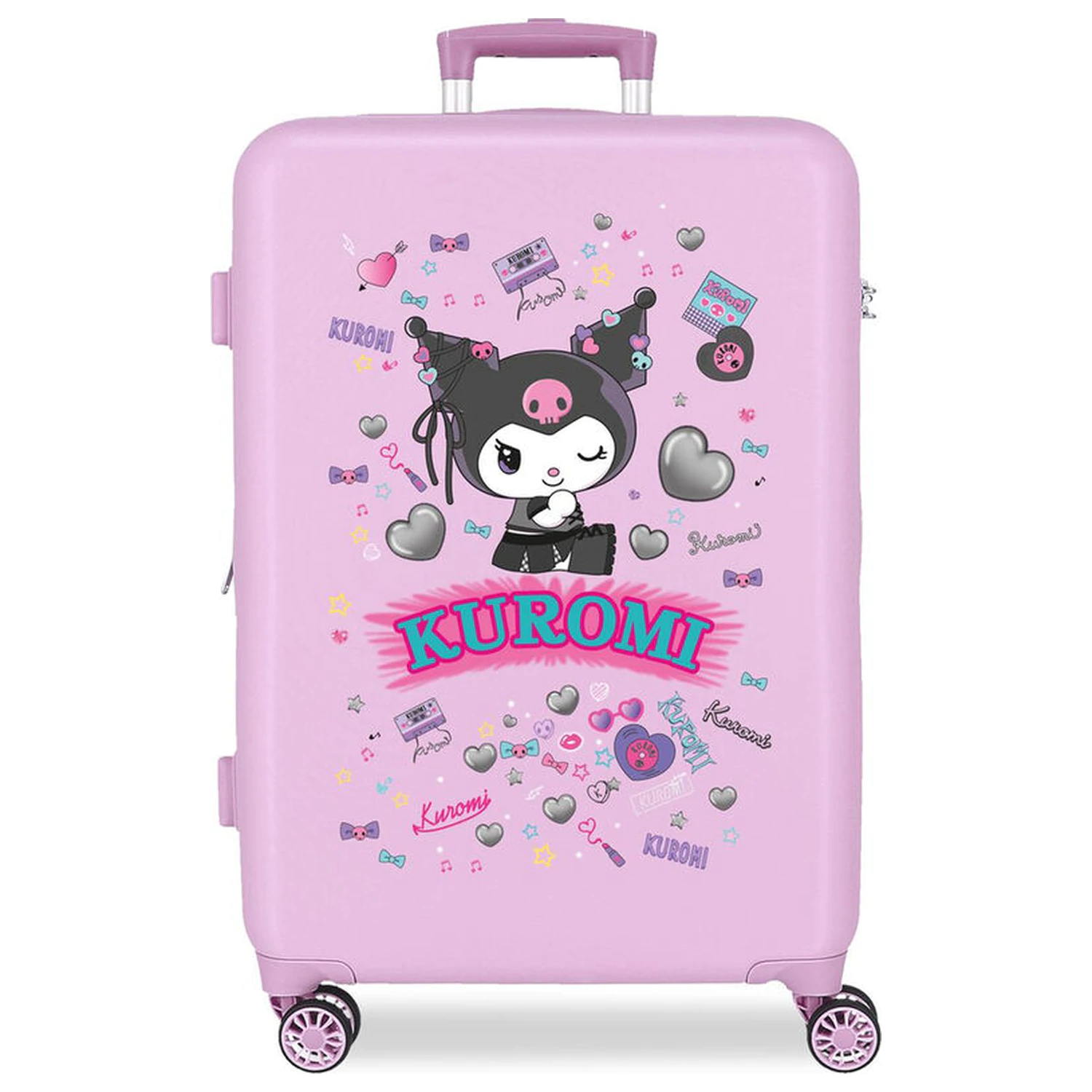 Hello Kitty Kuromi Retropop ABS potovalni kovček na kolesih 65cm fotografija izdelka