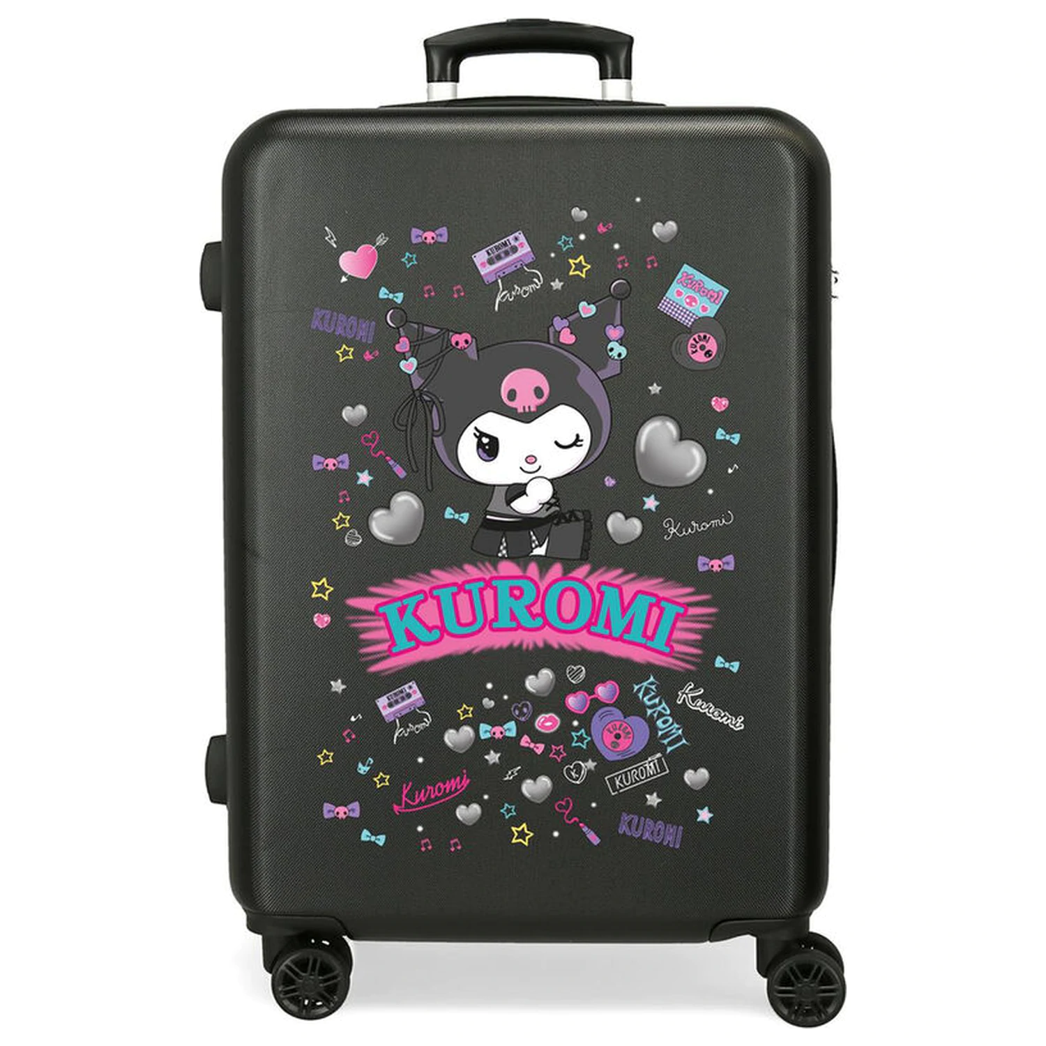 Hello Kitty Kuromi Retropop ABS potovalni kovček na kolescih 65cm fotografija izdelka
