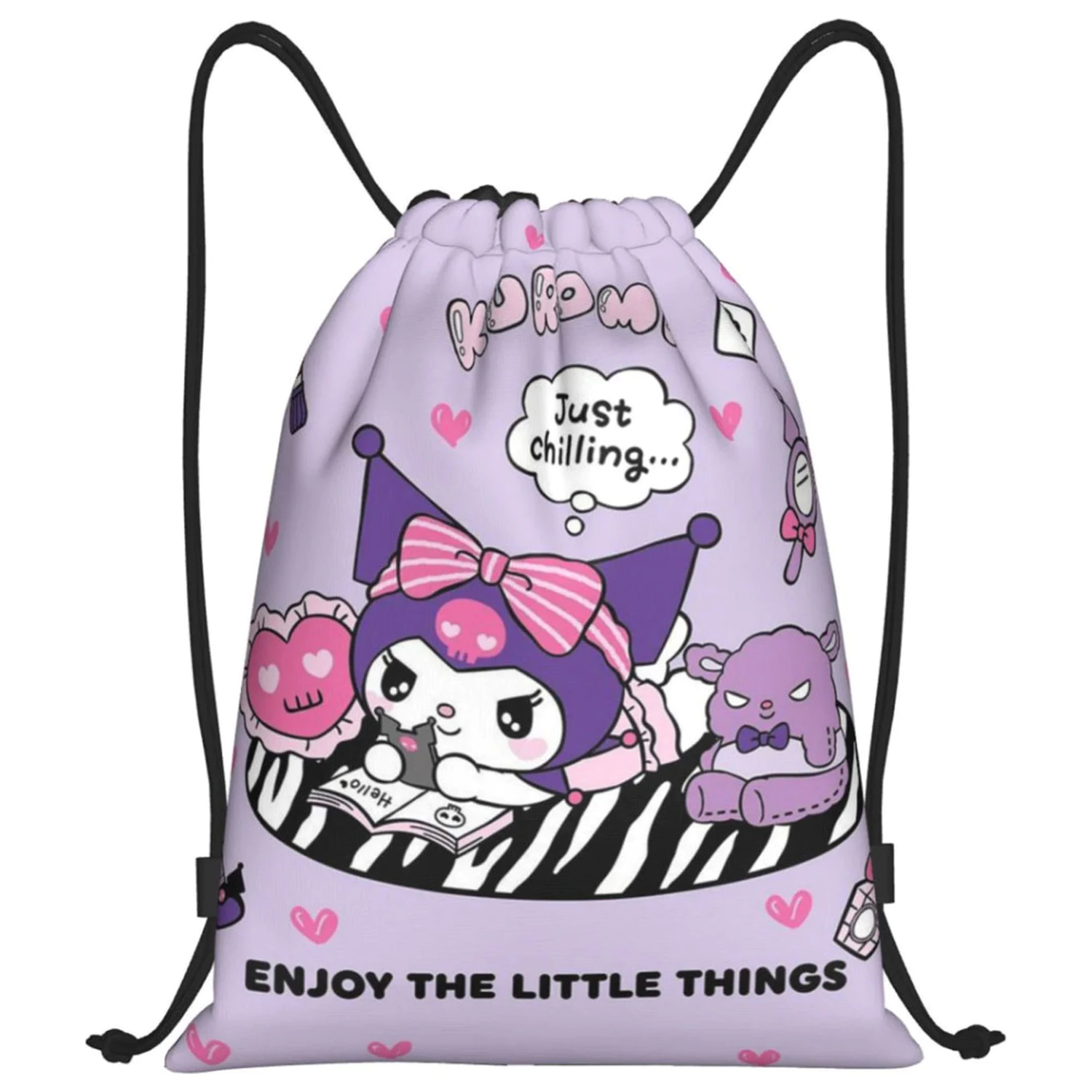 Hello Kitty Kuromi športna torba, torba za telovadnico 40 cm fotografija izdelka