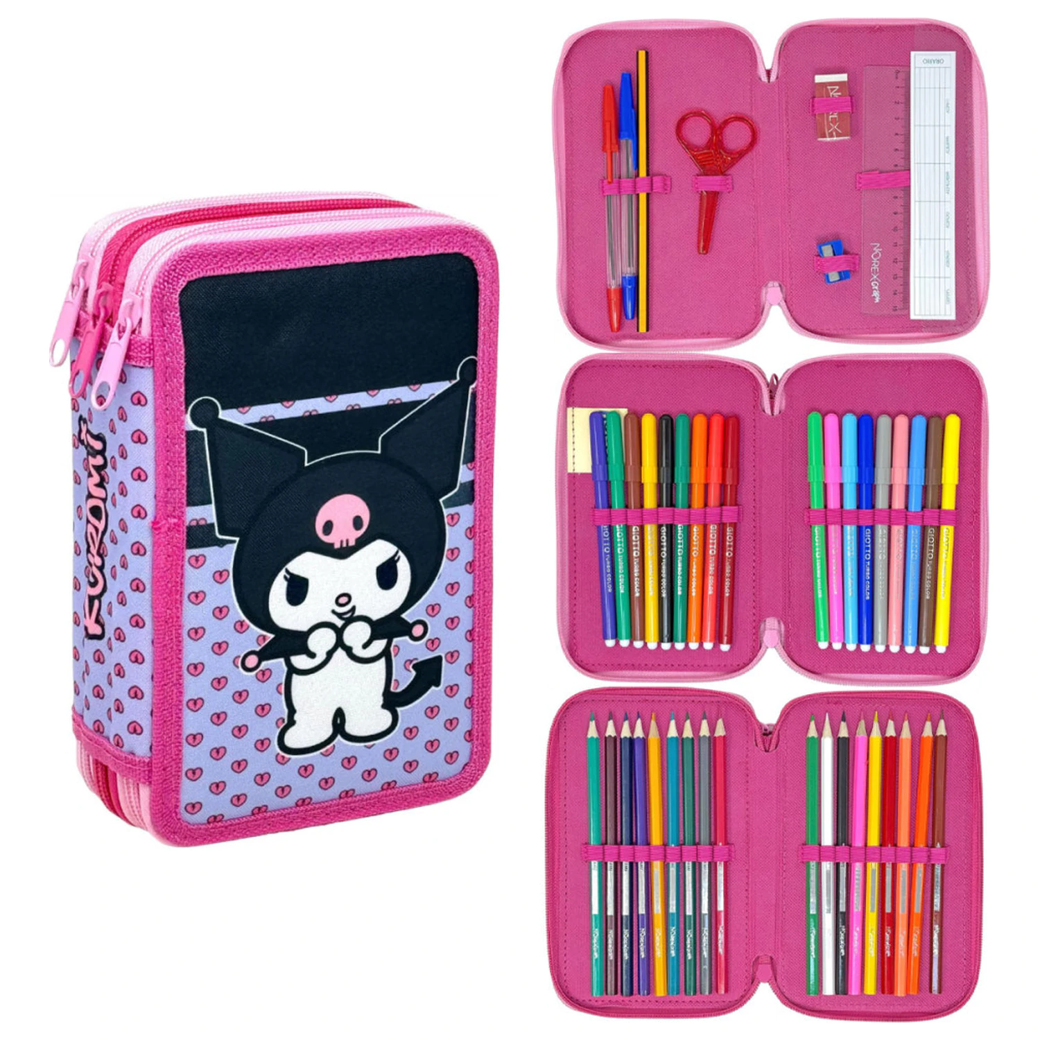 Hello Kitty Kuromi Filled 3-nadstropna peresnica fotografija izdelka