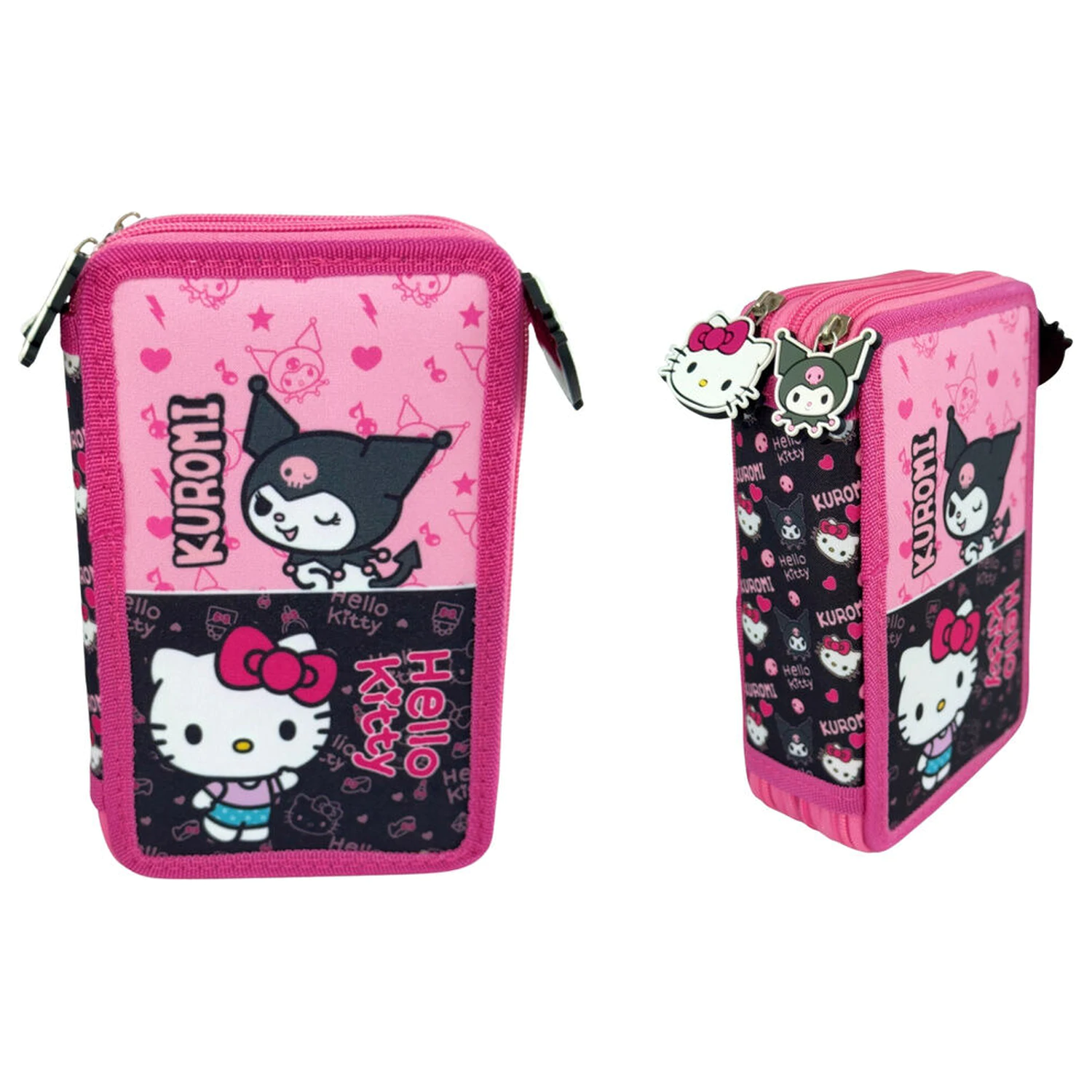 Hello Kitty & Kuromi trojni etui za svinčnike fotografija izdelka