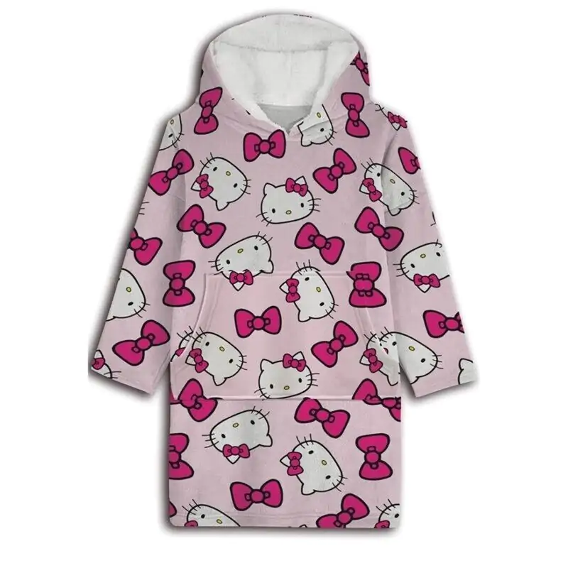 Hello Kitty oversize pulover plašč za otroke koralen fotografija izdelka