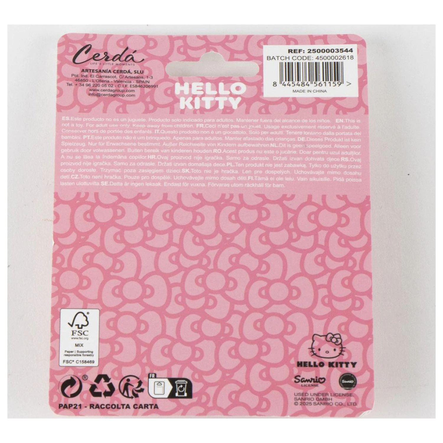Hello Kitty Pink 3D ogledalo za ličenje fotografija izdelka