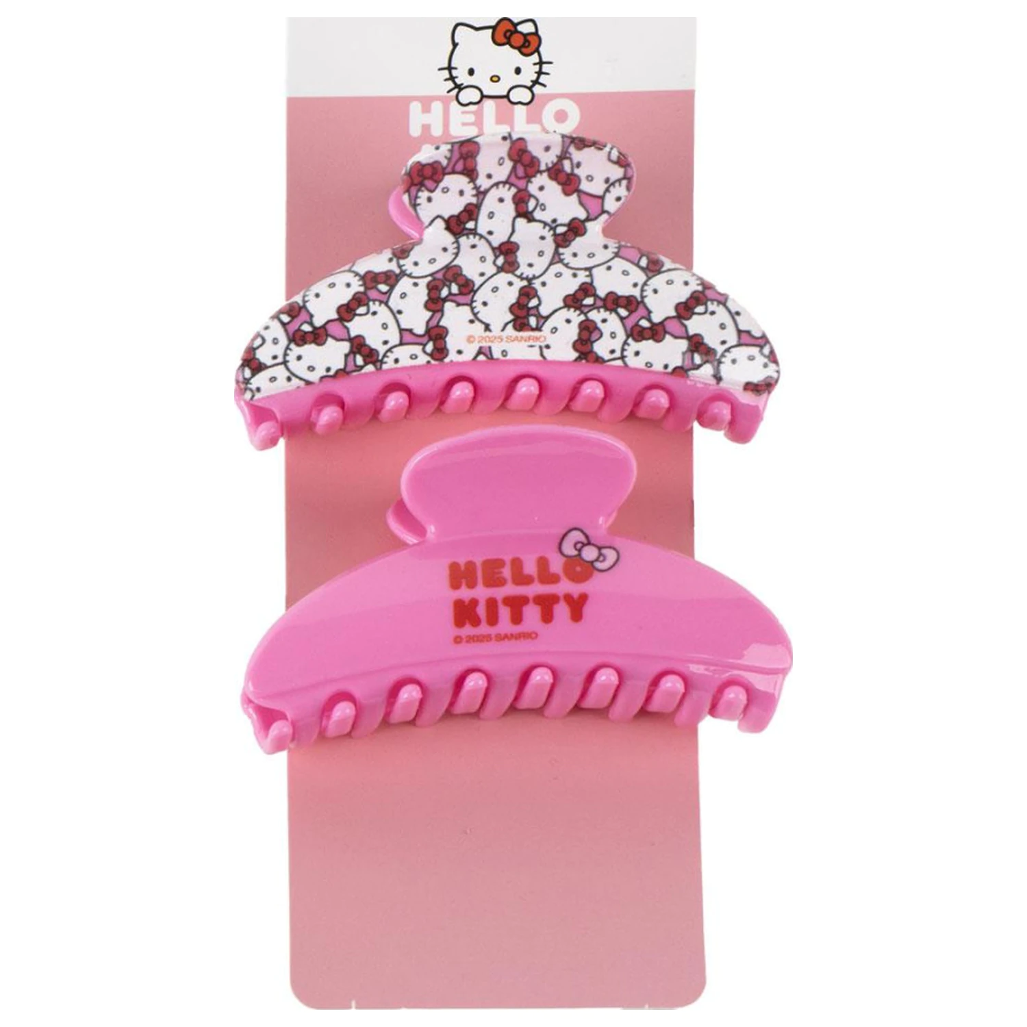Hello Kitty roza set sponk za lase, 2 kosa fotografija izdelka