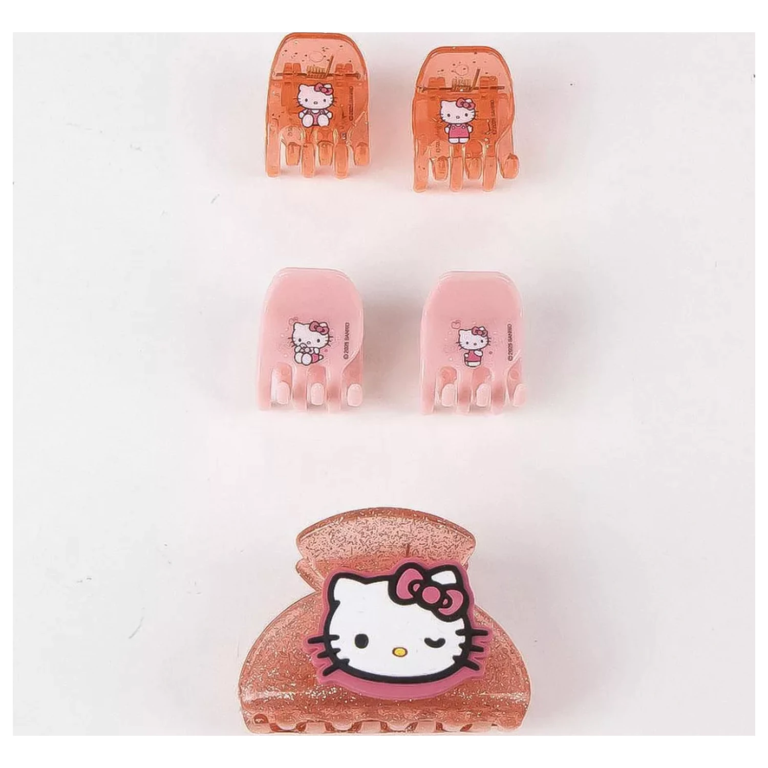 Hello Kitty Pink set sponk za lase, 5-delni fotografija izdelka