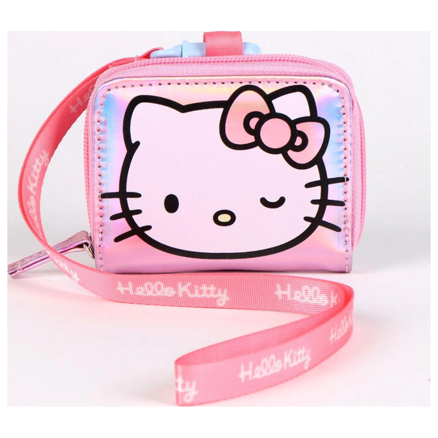Hello Kitty rožnata iridescenčna denarnica fotografija izdelka