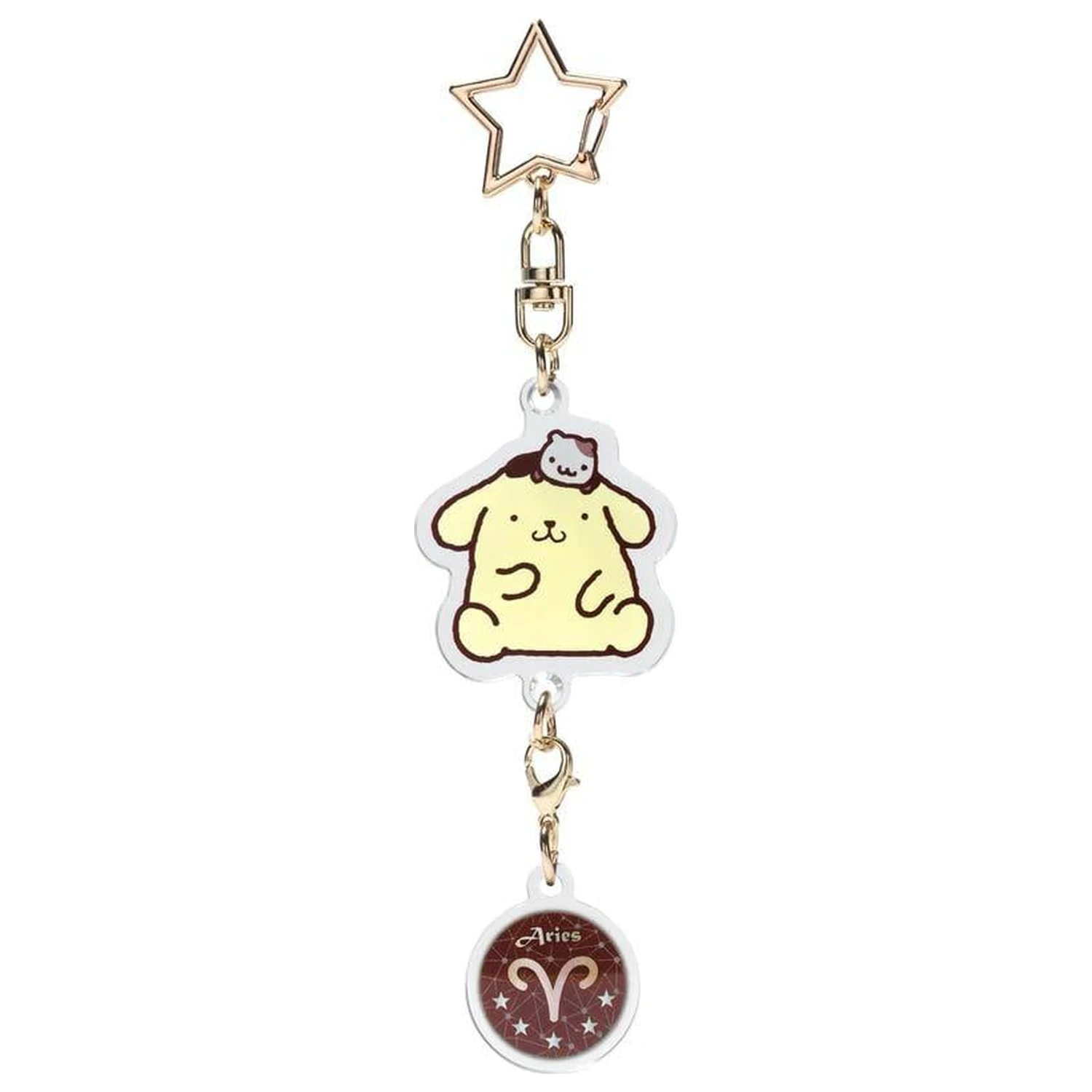 Hello Kitty Pompompurin Aries Astrološko Simbol obesek za ključe fotografija izdelka
