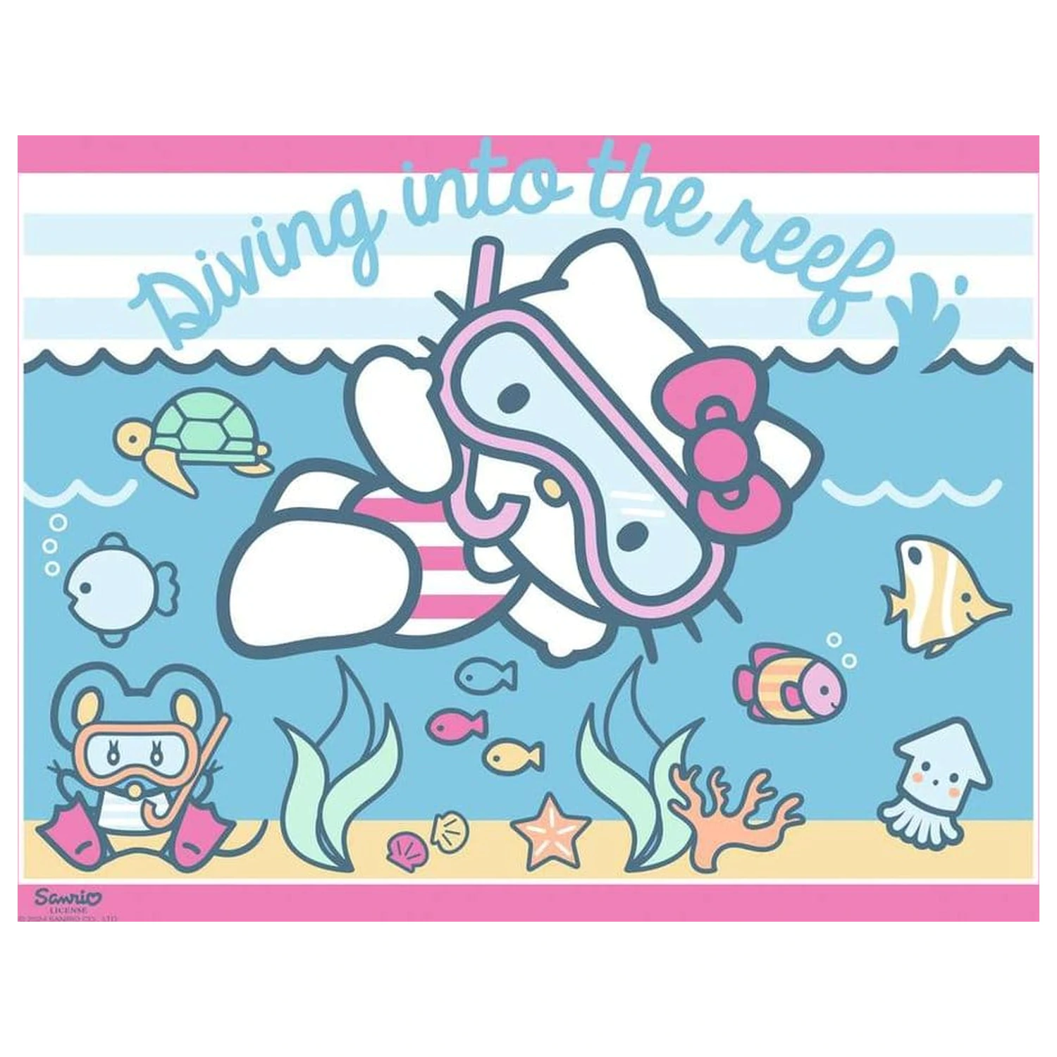 Hello Kitty sestavljanke 4-paket Let's Go, Hello Kitty! (4x100 kosov) fotografija izdelka