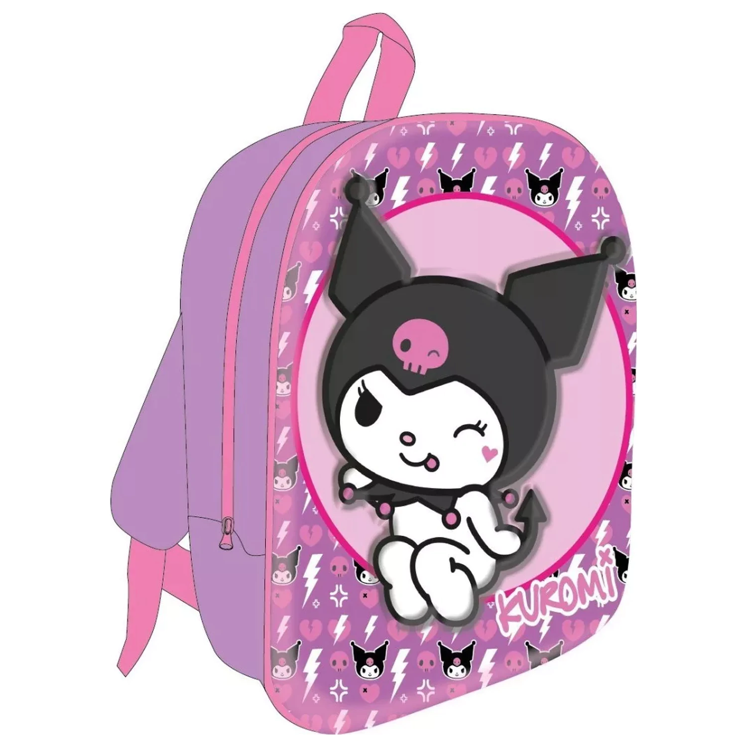 Hello Kitty Rebel Heart 3D nahrbtnik, torba 30 cm fotografija izdelka