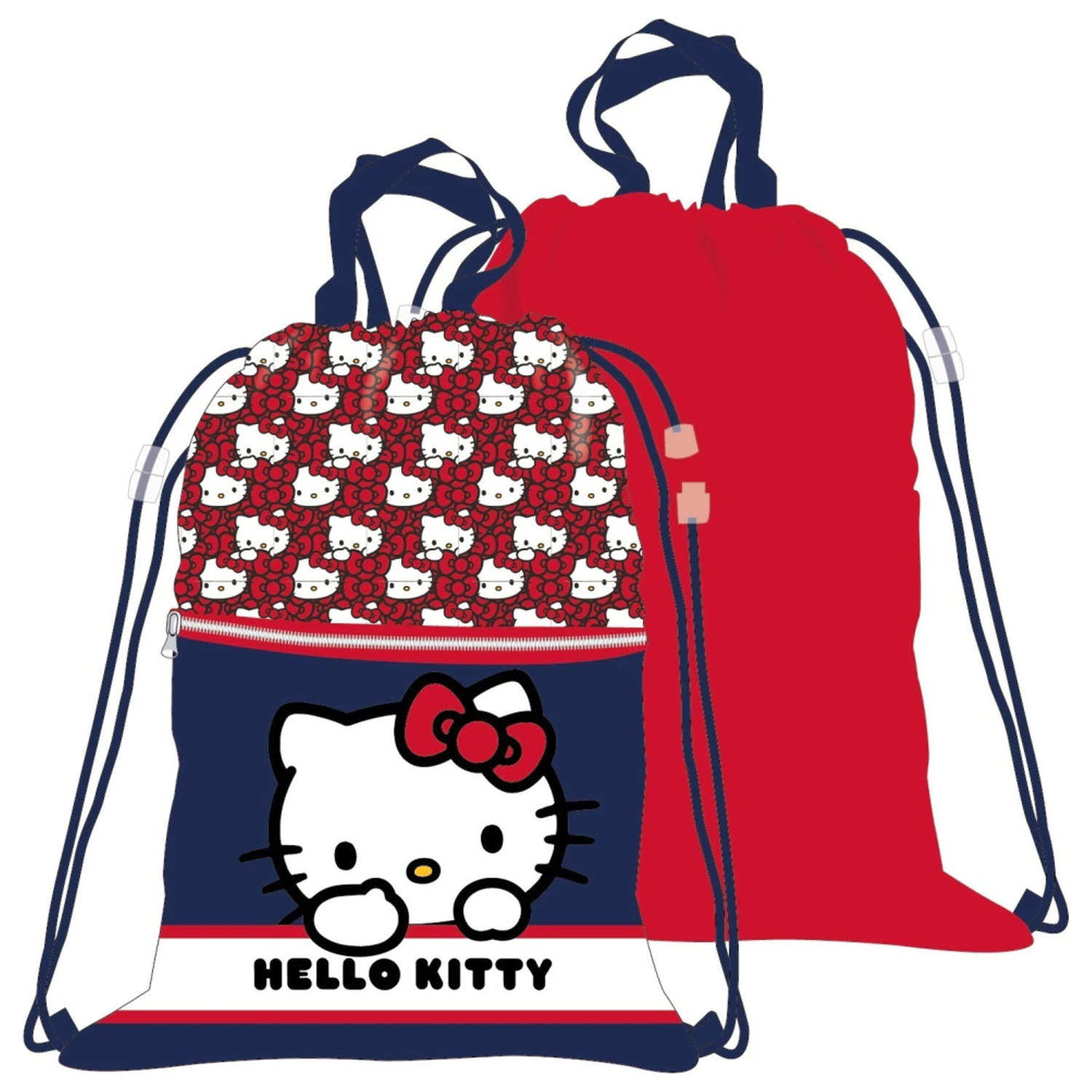 Hello Kitty Red Bow Deluxe telovadna torba, torba z vrvico 45 cm fotografija izdelka