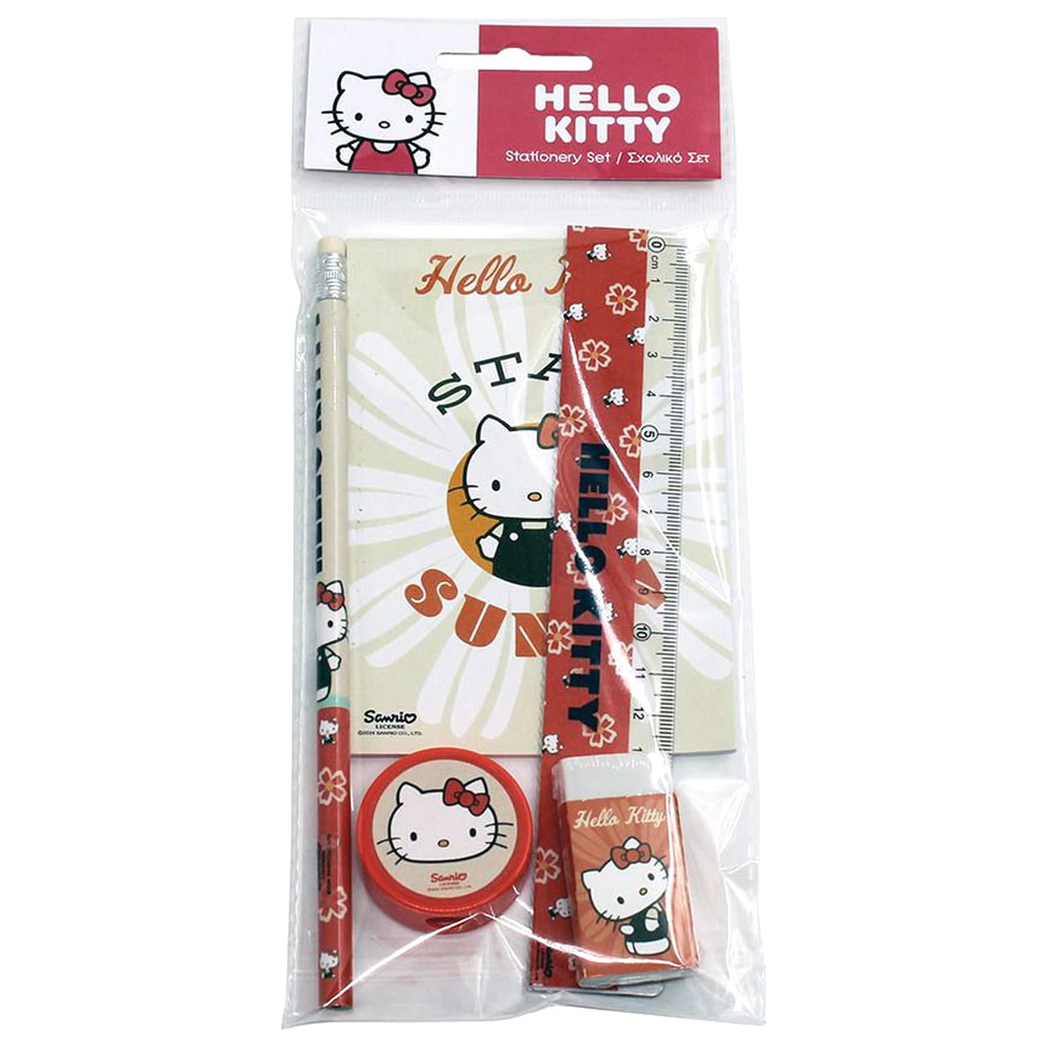 Hello Kitty Stay Sunny set pisarniškega materiala, 5 kosov fotografija izdelka