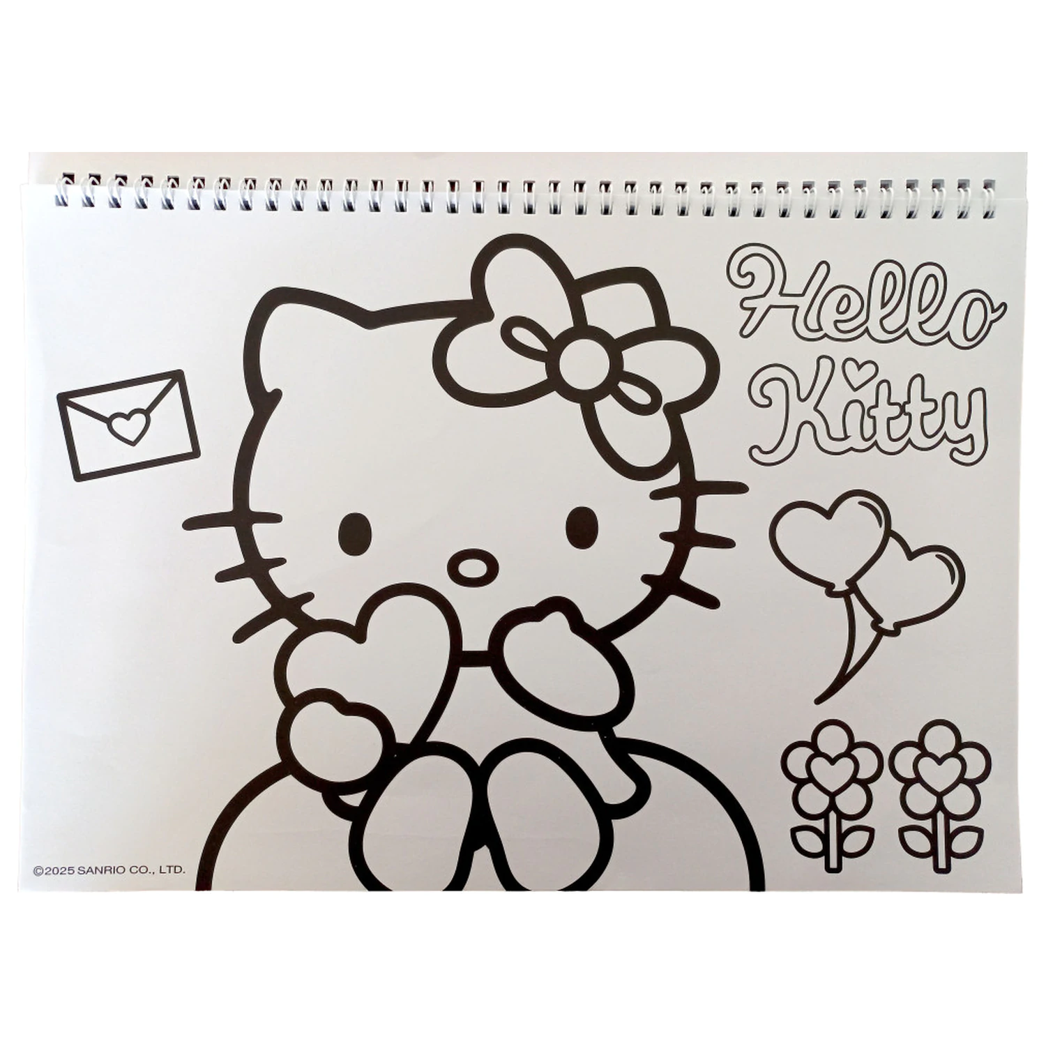 Hello Kitty Sweetheart A4 Spiralni skicirni blok s 40 listi in nalepkami fotografija izdelka