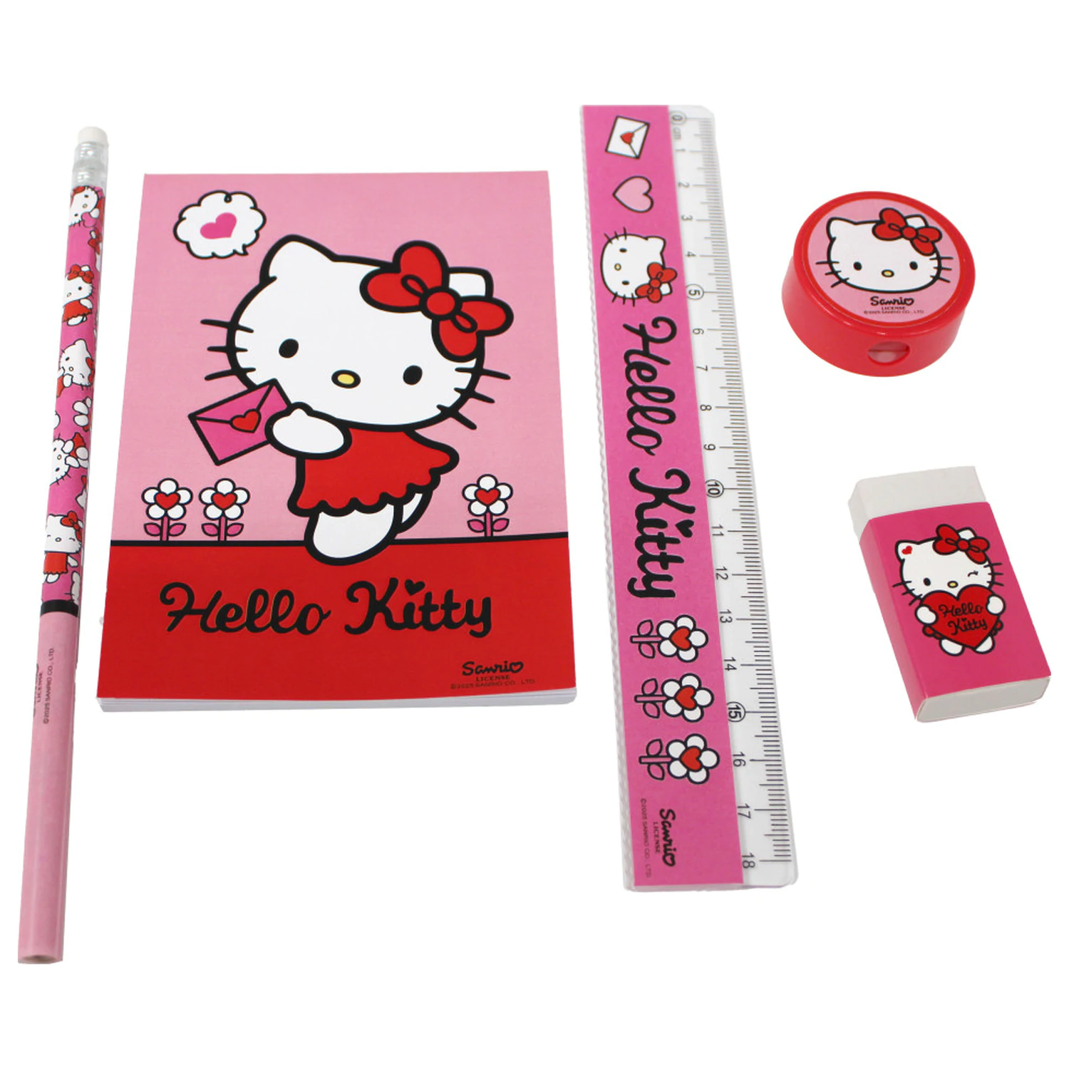 Hello Kitty Sweetheart komplet pisarniškega materiala, 5 kosov fotografija izdelka