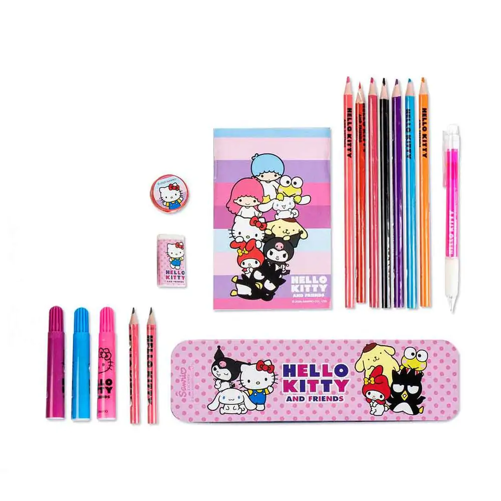 Hello Kitty pobarvanka pisalniški set fotografija izdelka