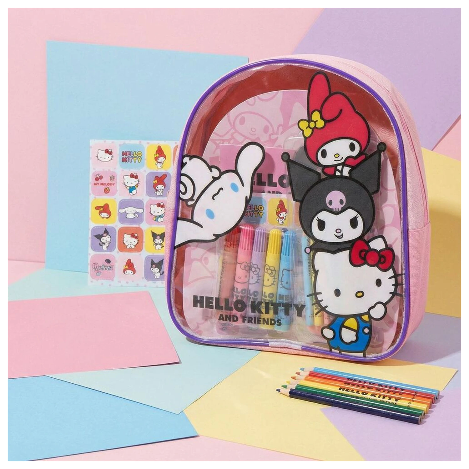 Hello Kitty nahrbtnik set pisalne potrebščine fotografija izdelka