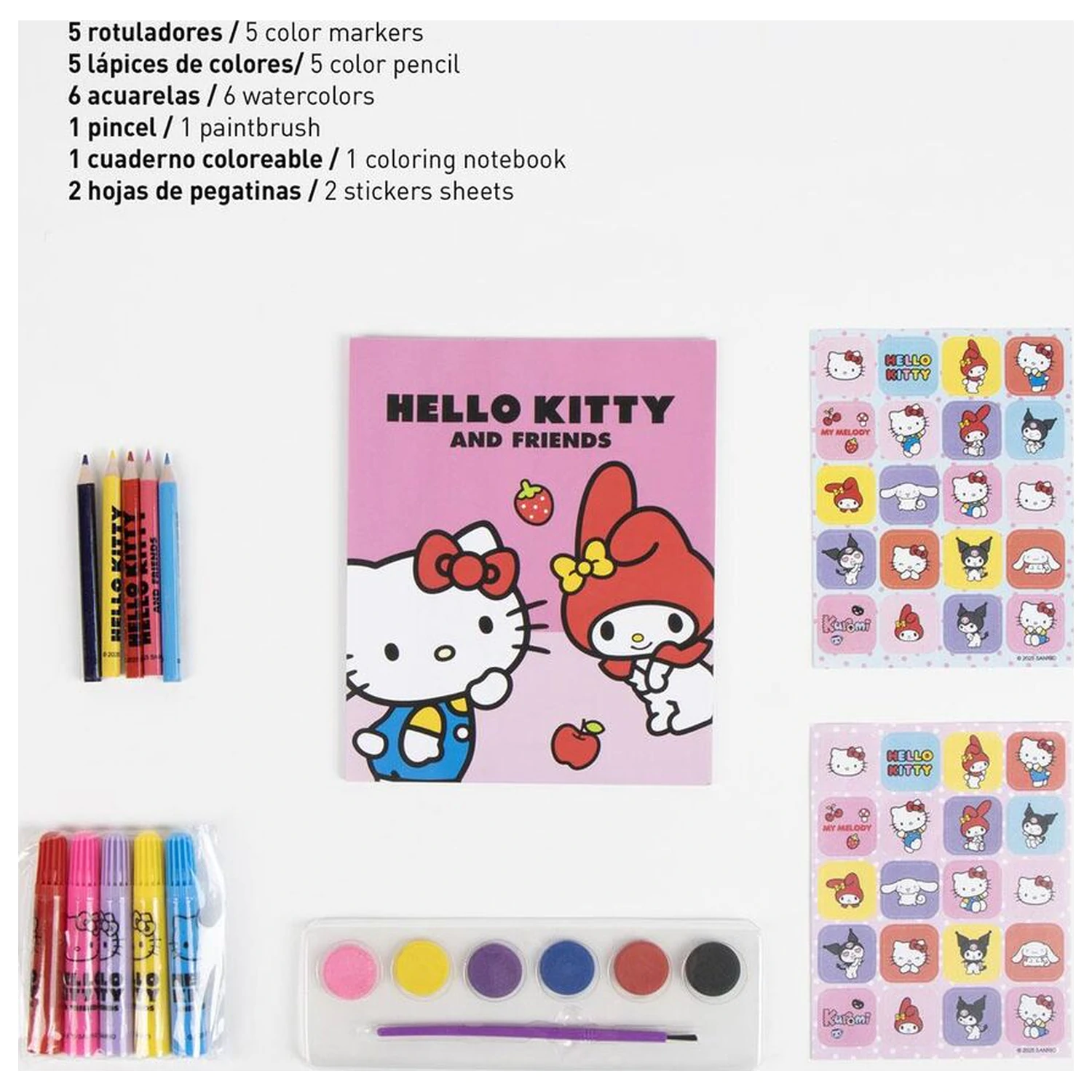 Hello Kitty nahrbtnik set pisalne potrebščine fotografija izdelka