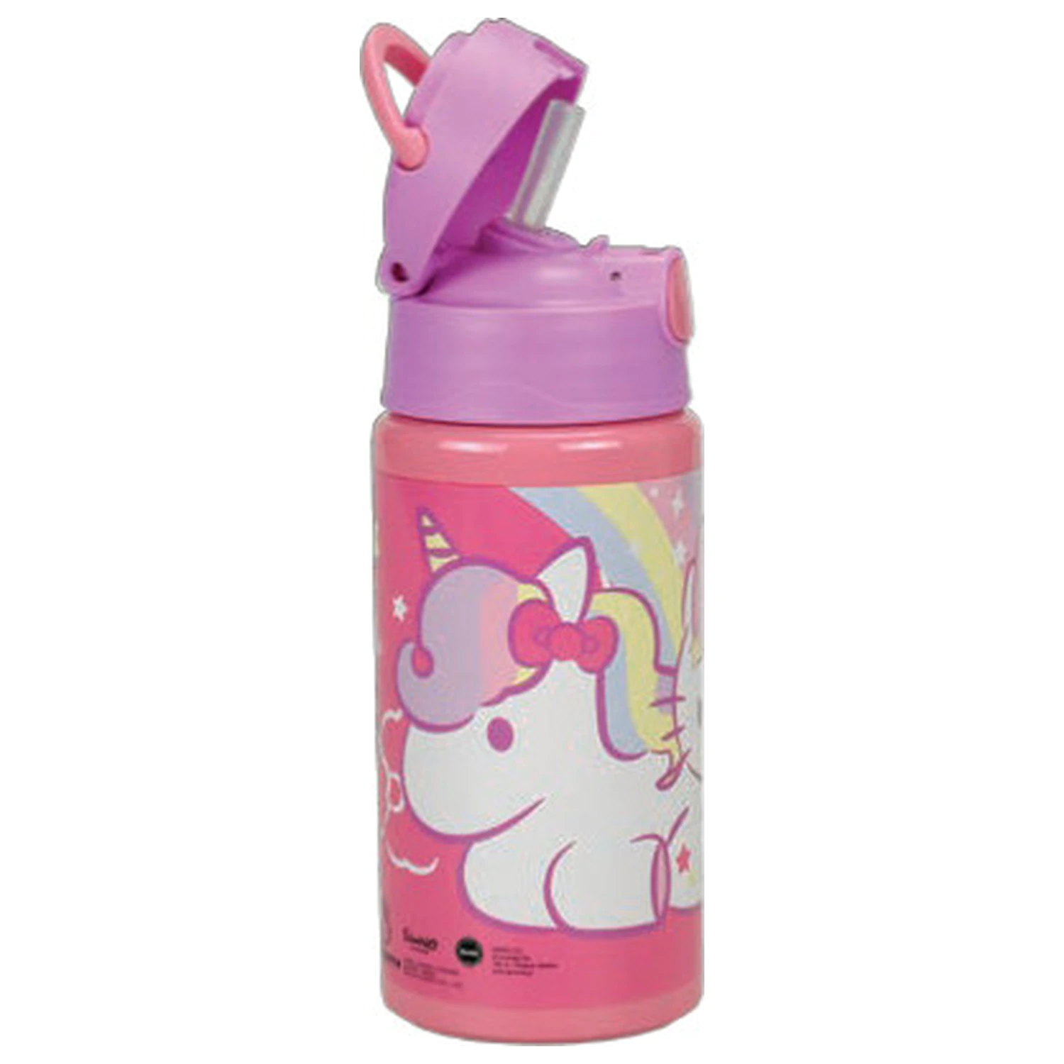 Hello Kitty Unicorn aluminijasta slamica steklenica za vodo s kavljem 500 ml fotografija izdelka