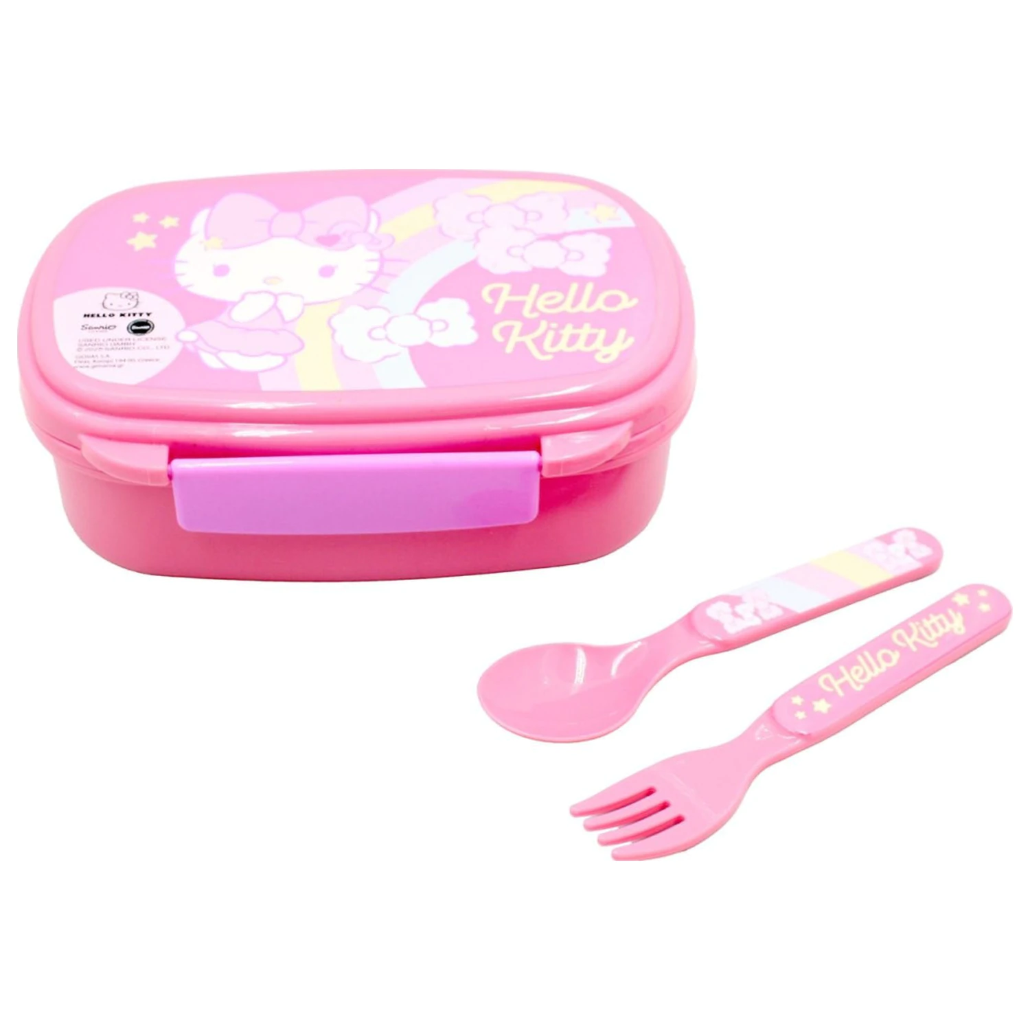Hello Kitty Unicorn škatla za sendvič + set jedilnega pribora fotografija izdelka