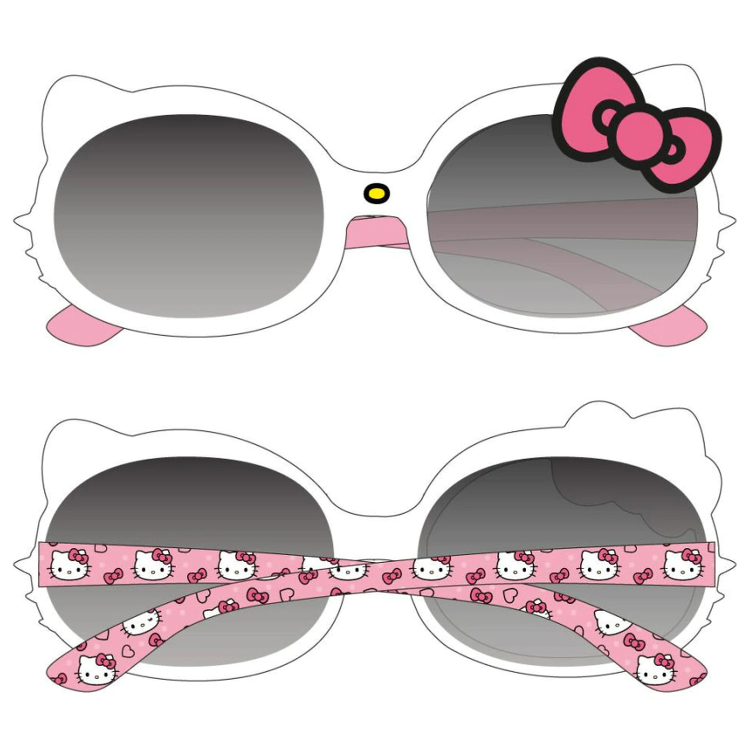 Hello Kitty Bela sončna očala fotografija izdelka