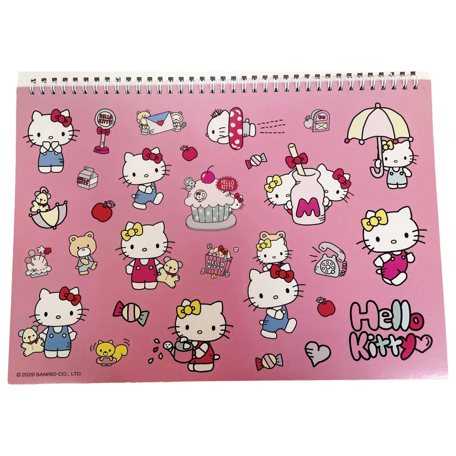Hello Kitty World A/4 spiralni skicirni blok 40 listov z nalepkami fotografija izdelka